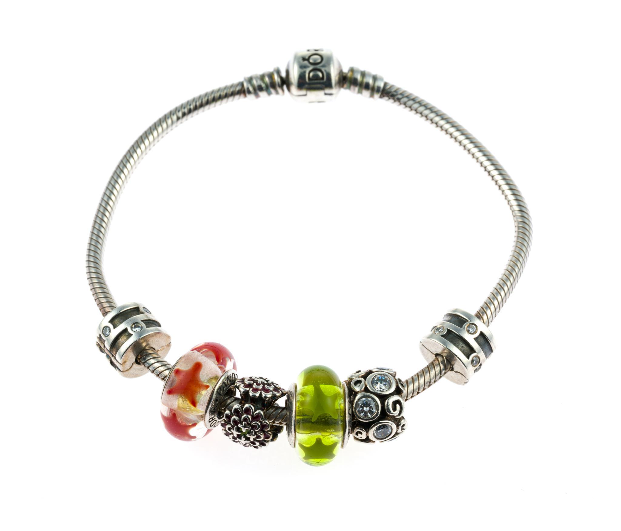 Pandora Sterling Silver Charm Bracelet