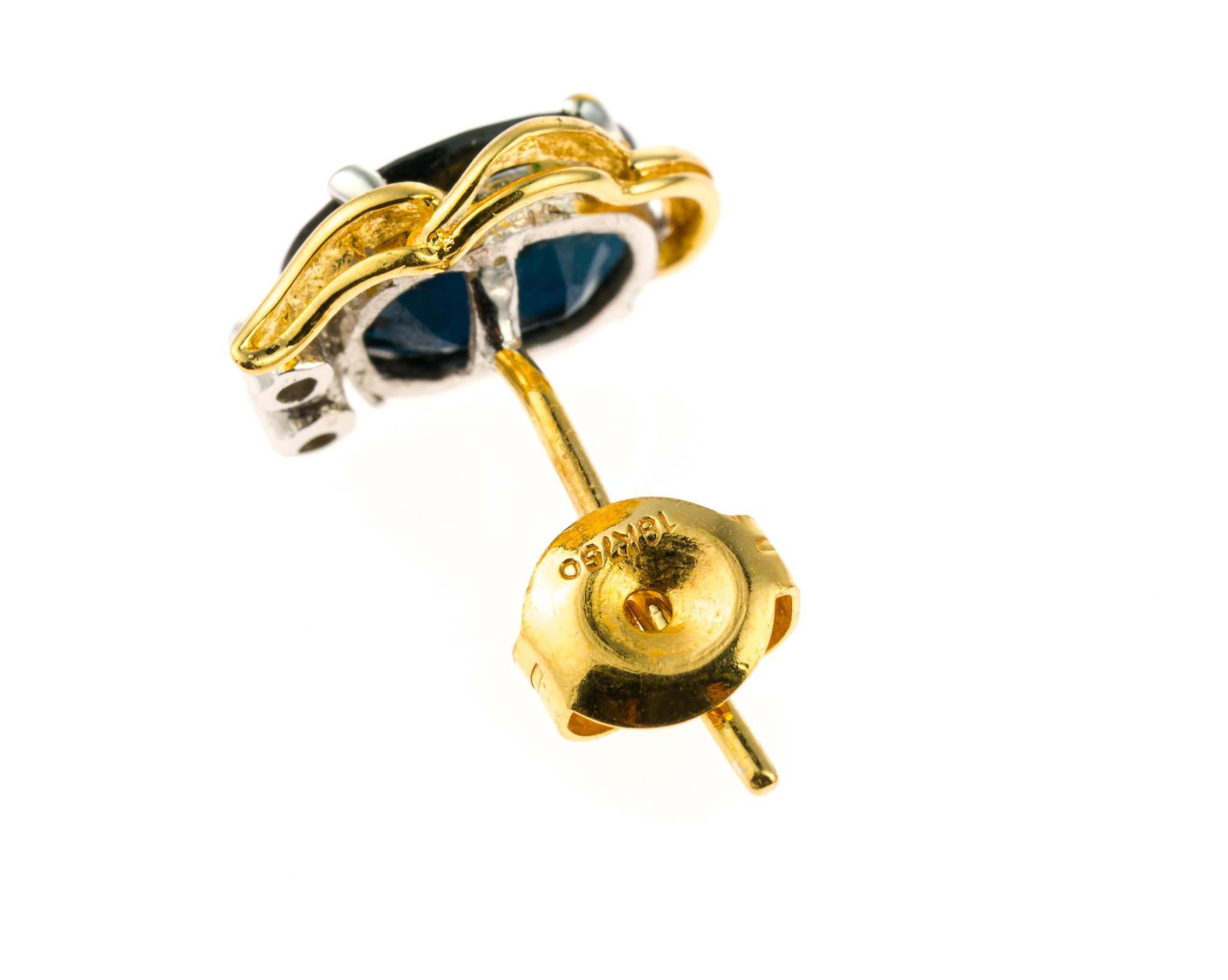 18K and 14K Gold and Gemstone Earrings