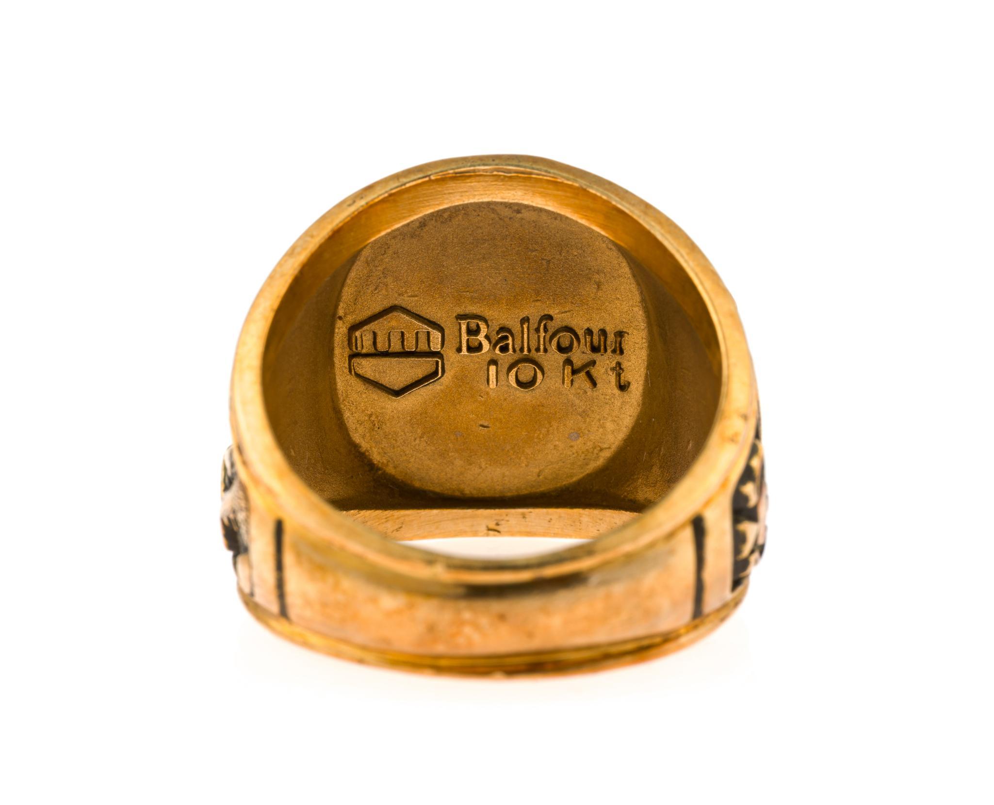 10K Gold Class Ring and Sterling Silver Pin