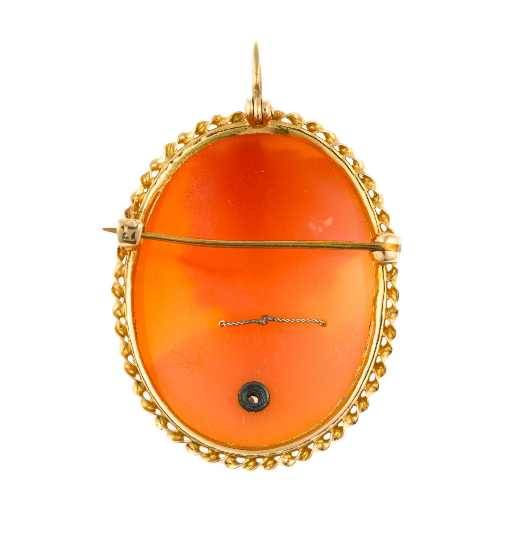 14K Gold Cameo Ring and Pendant