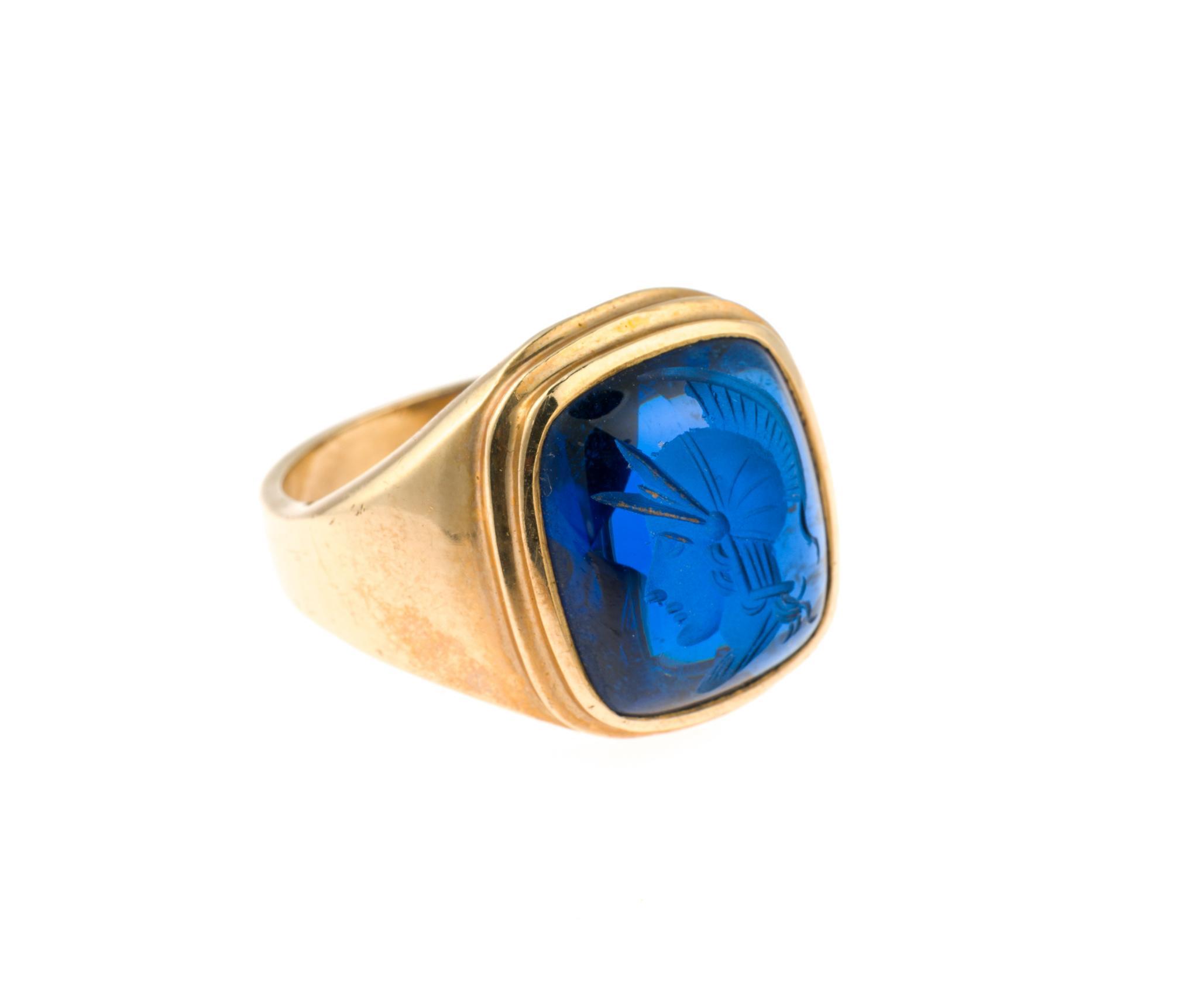 10K Gold Intaglio Ring