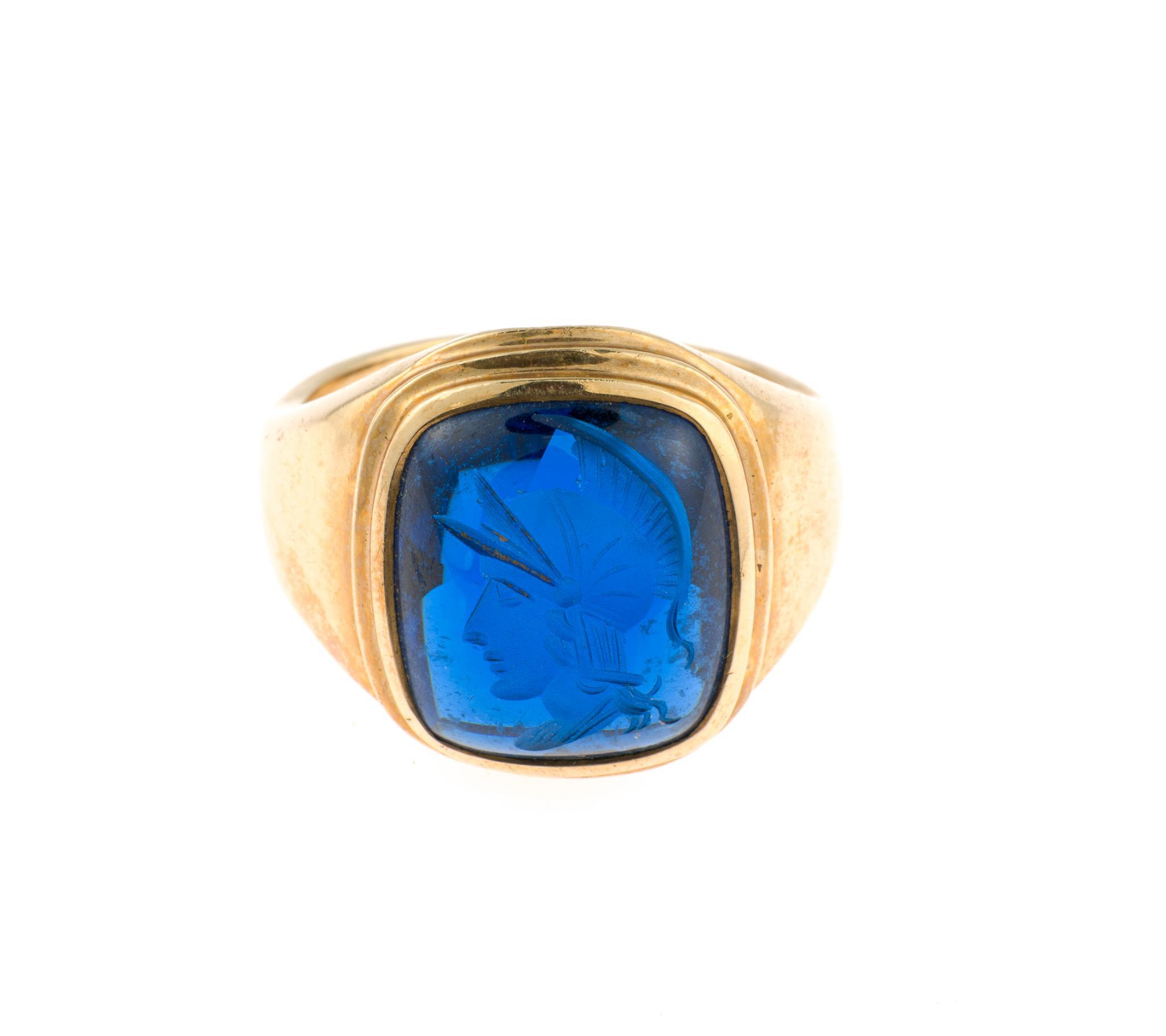10K Gold Intaglio Ring