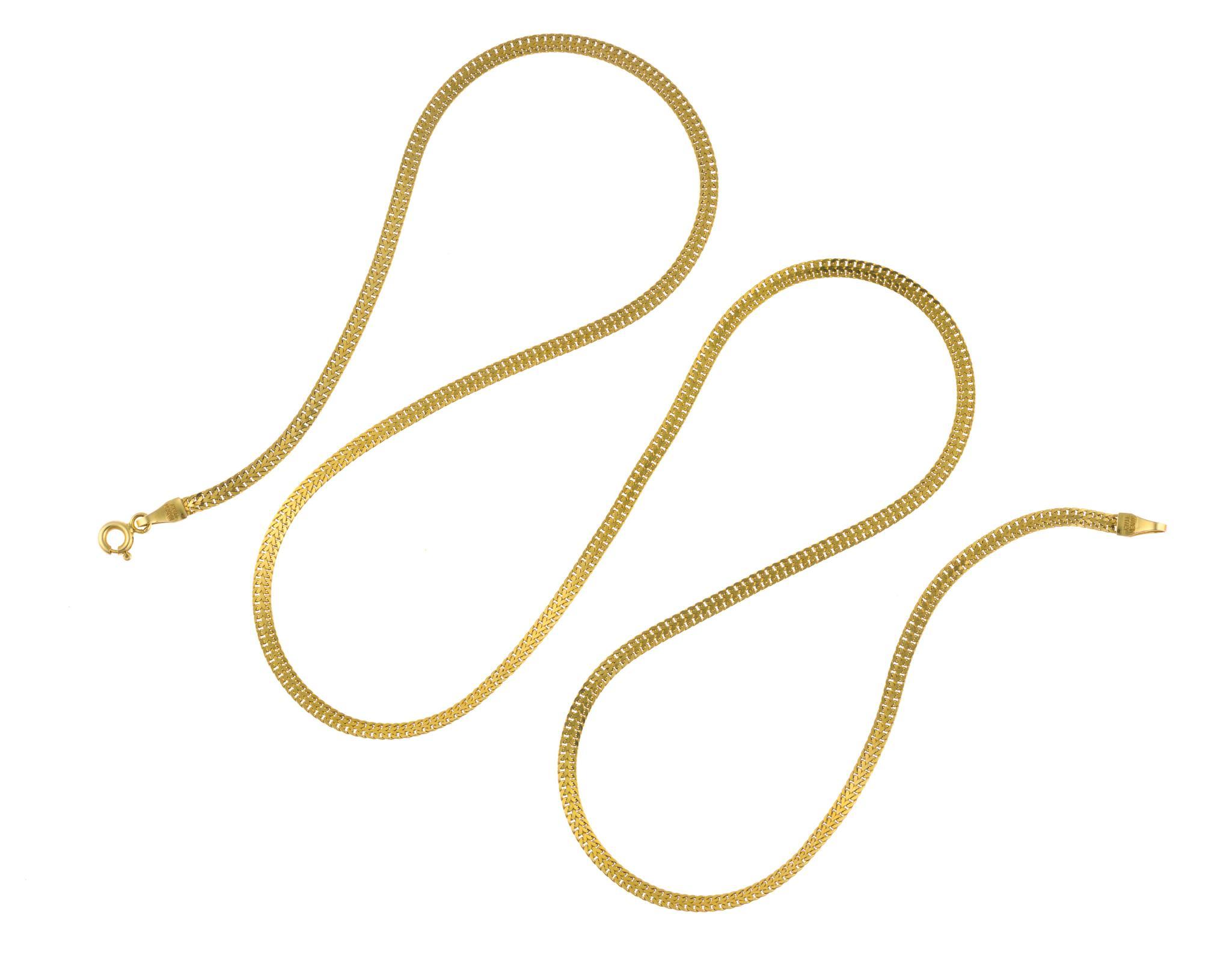 18K Gold Chain Necklace