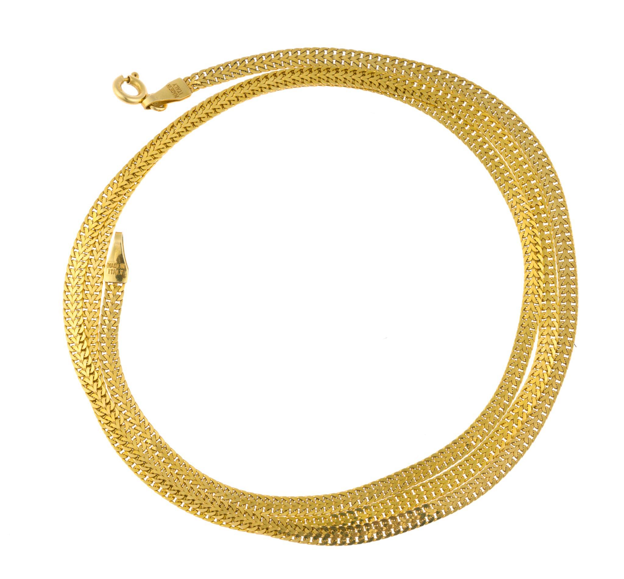 18K Gold Chain Necklace