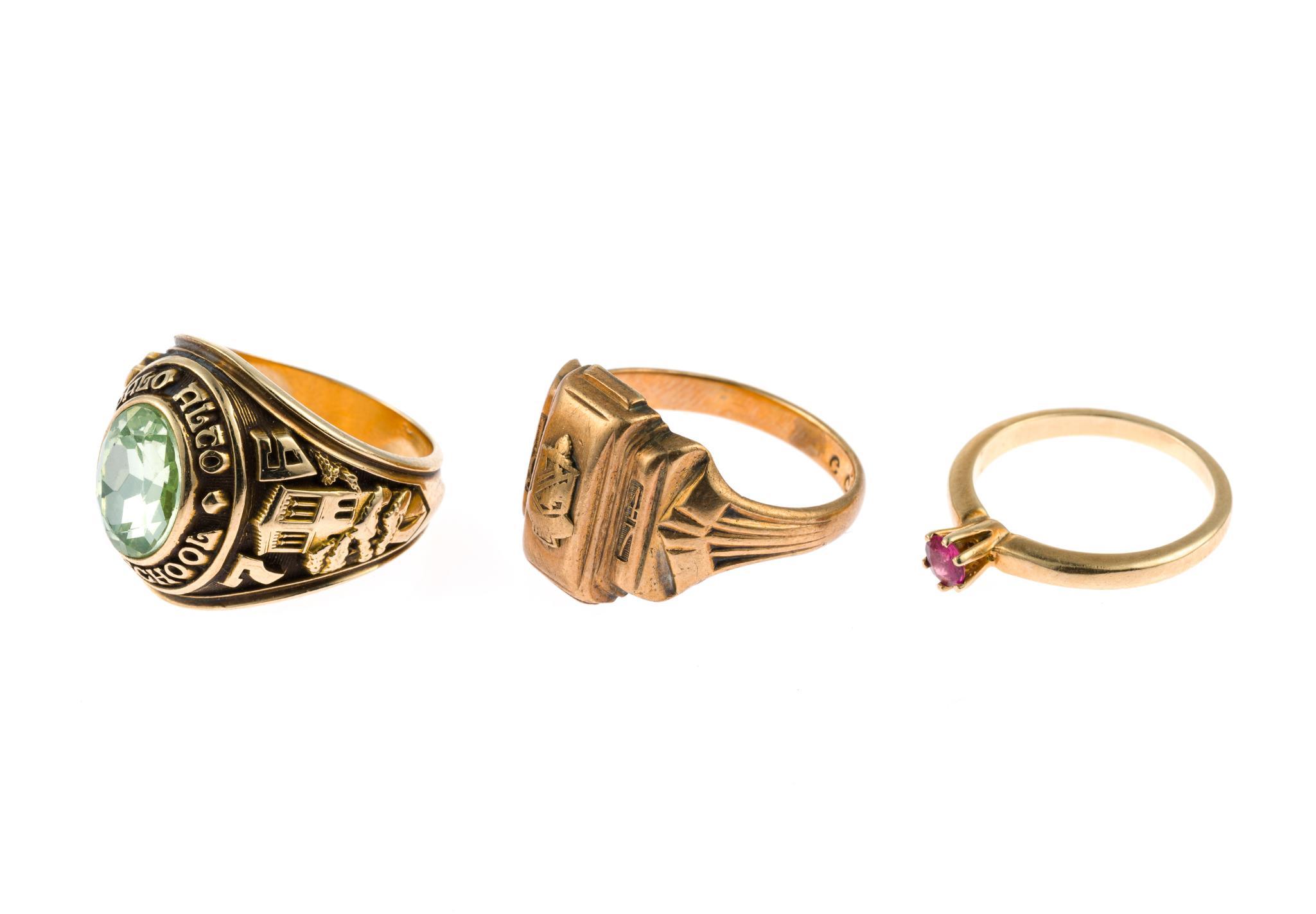 10K Gold Jewelry Incl. Class Rings