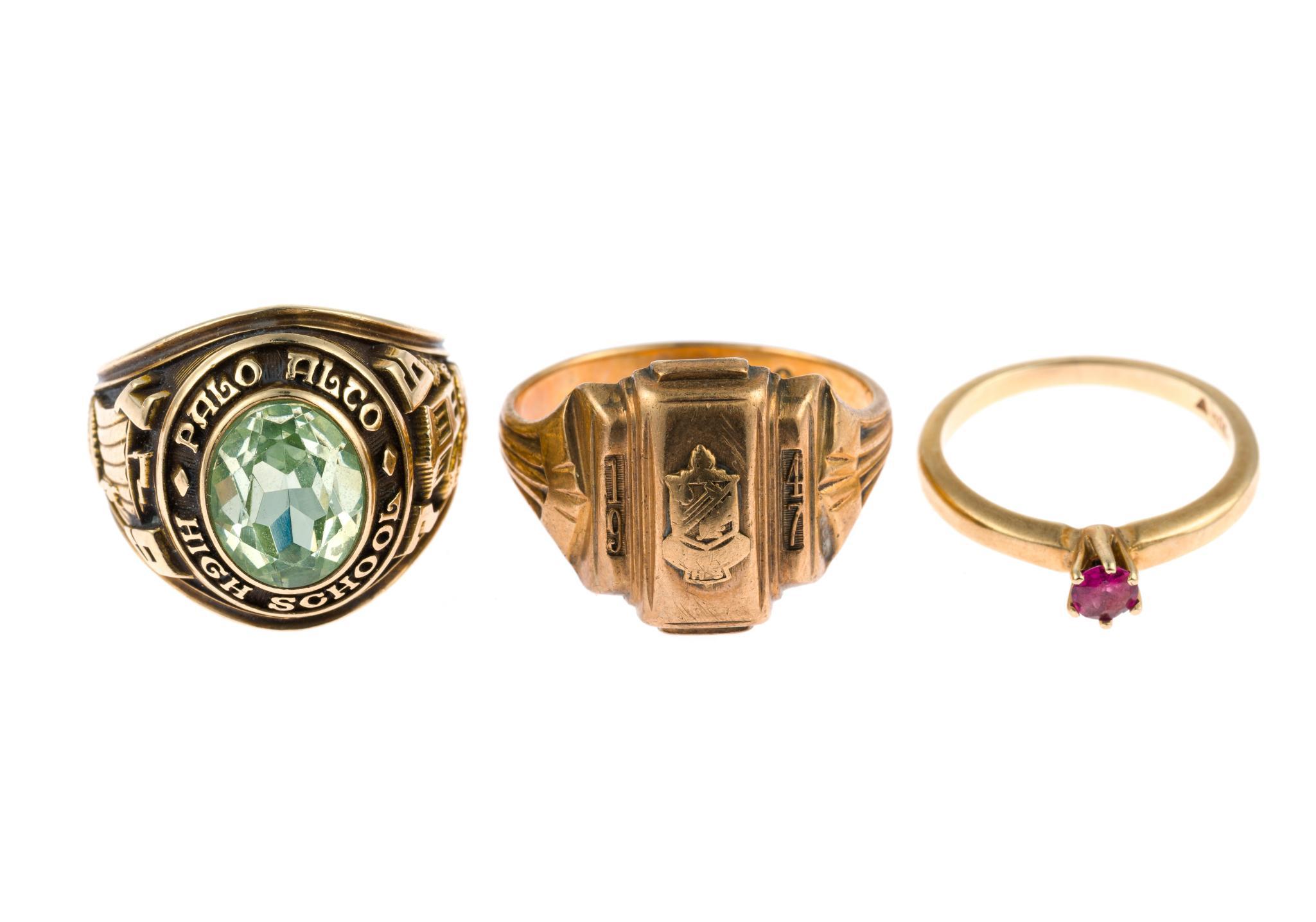 10K Gold Jewelry Incl. Class Rings