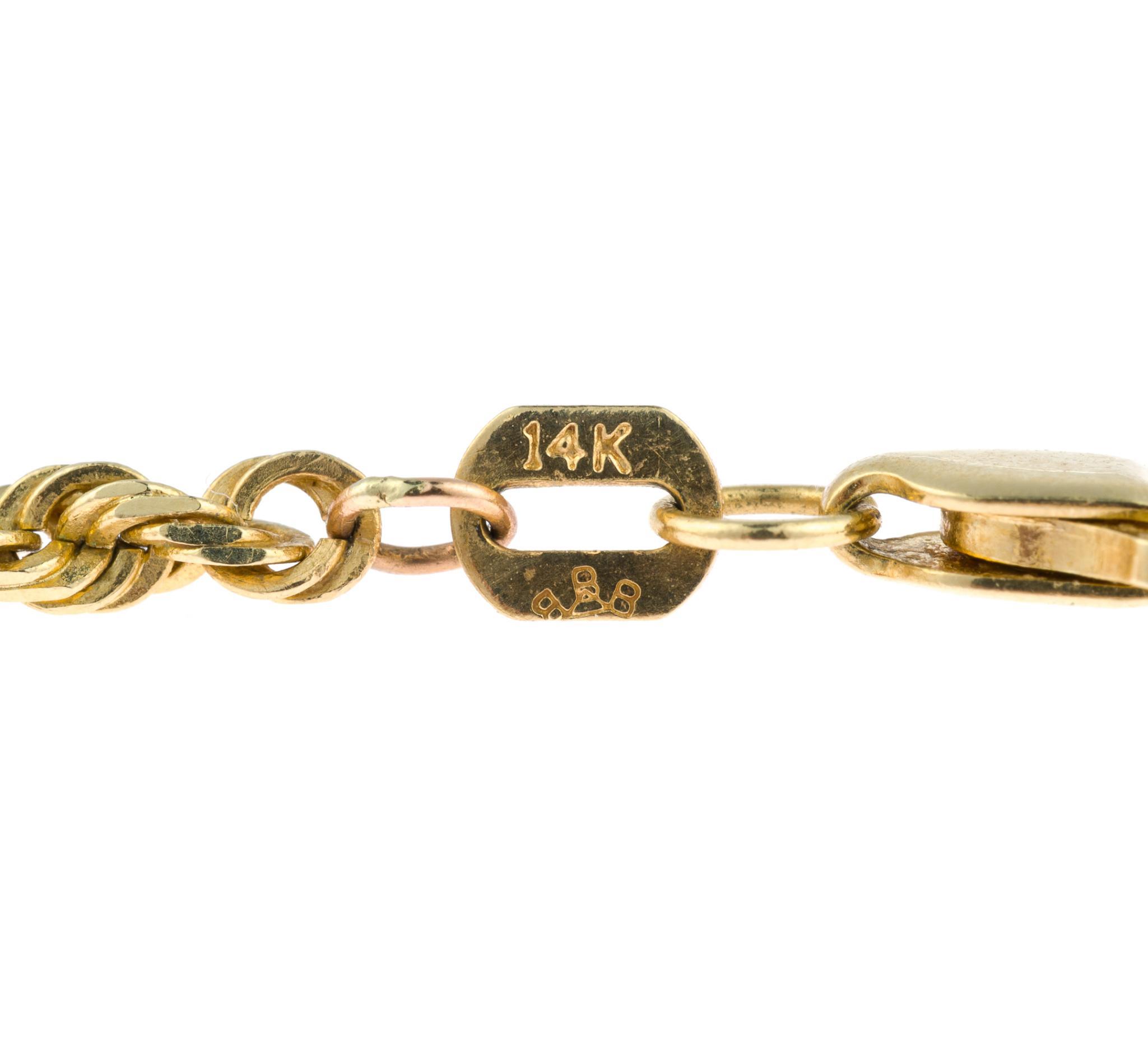 14K Gold and Amethyst Pendant Necklace