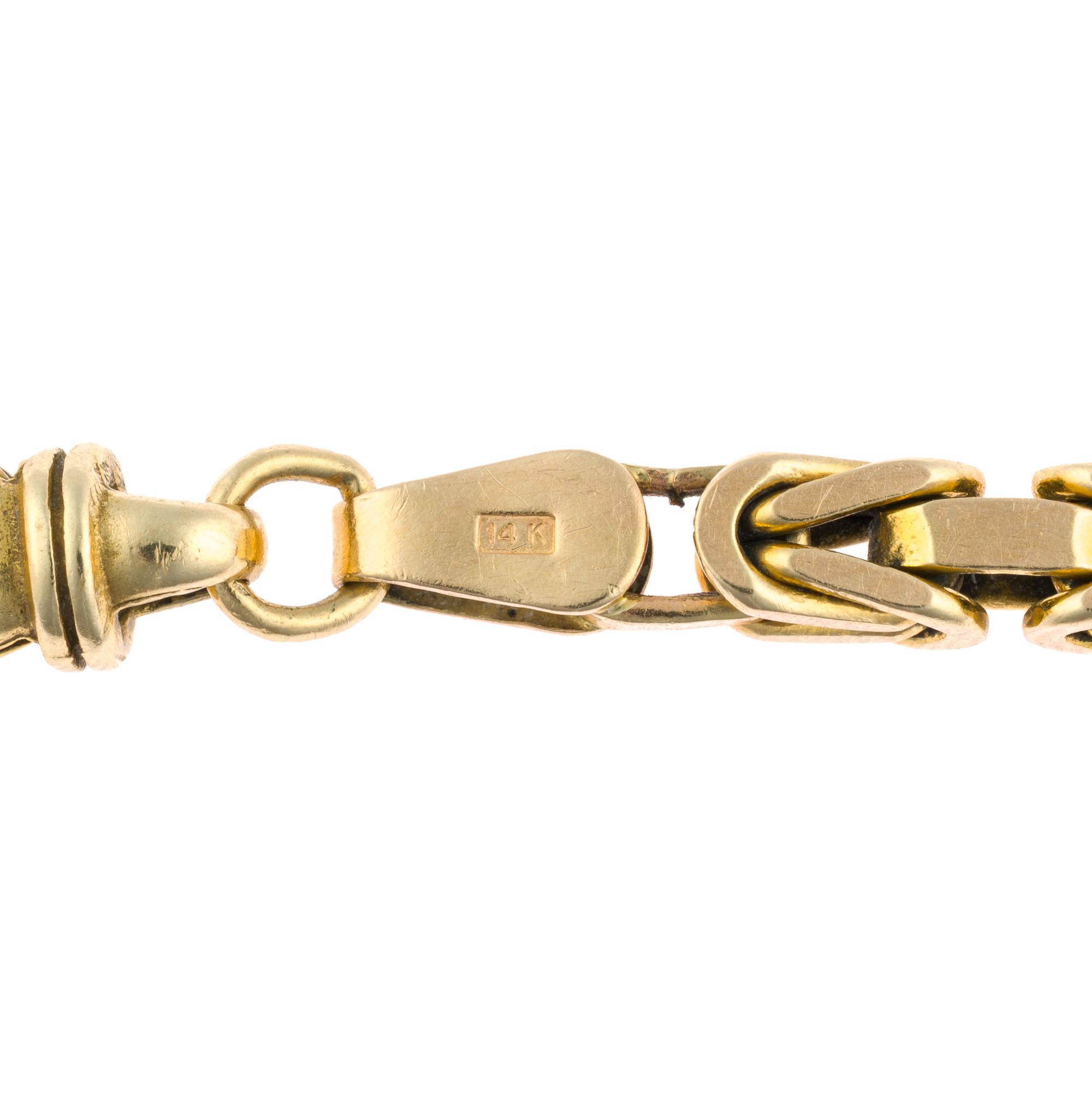 Italian 14K Gold Chain Bracelet