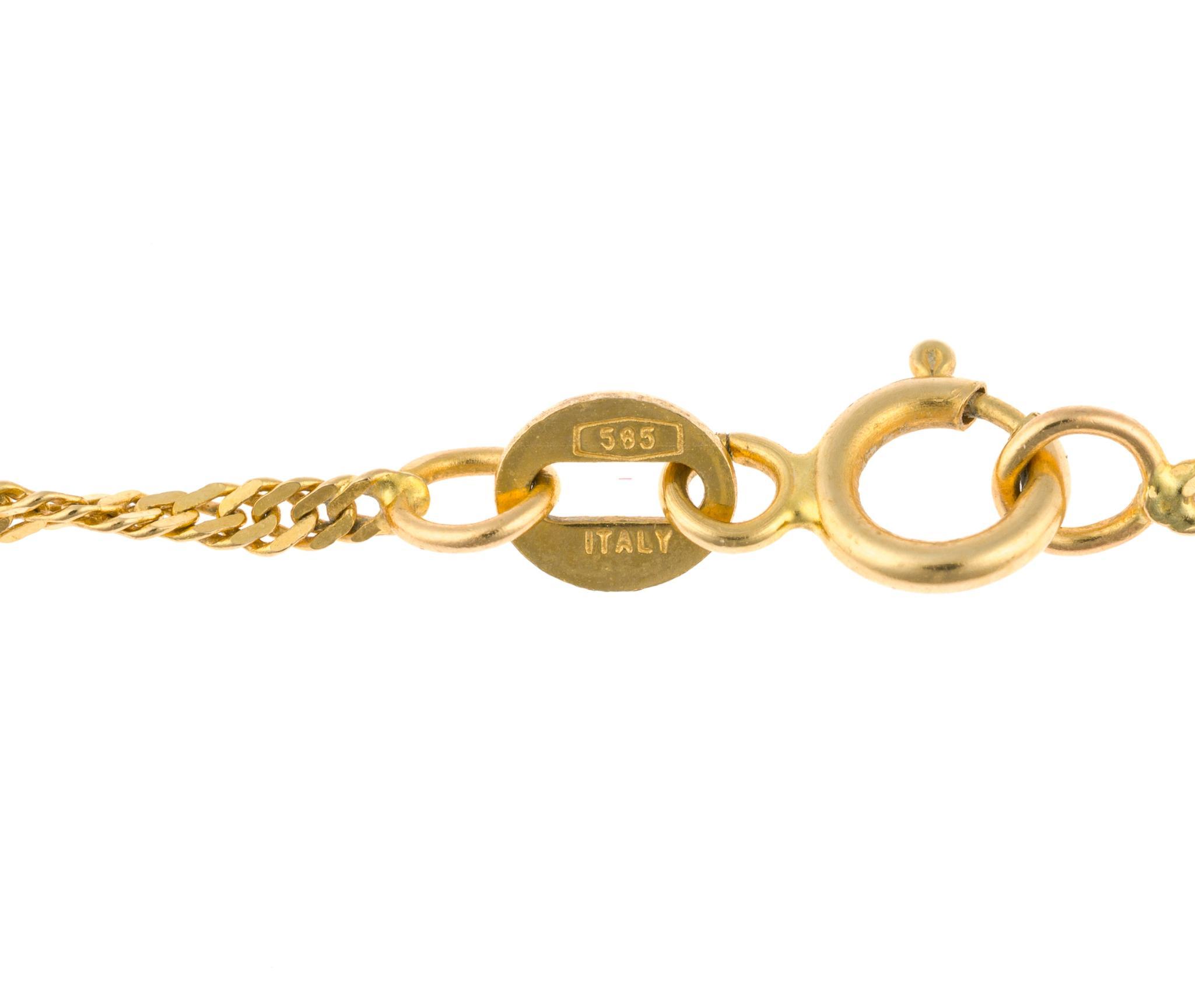 Two 14K Gold Chain Necklaces