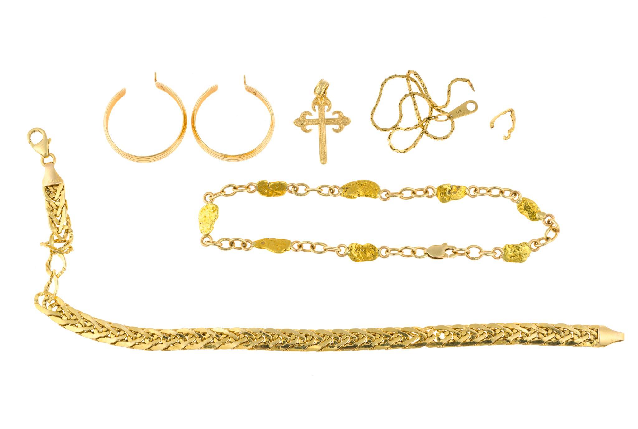 14K Gold Bracelet and Scrap Gold