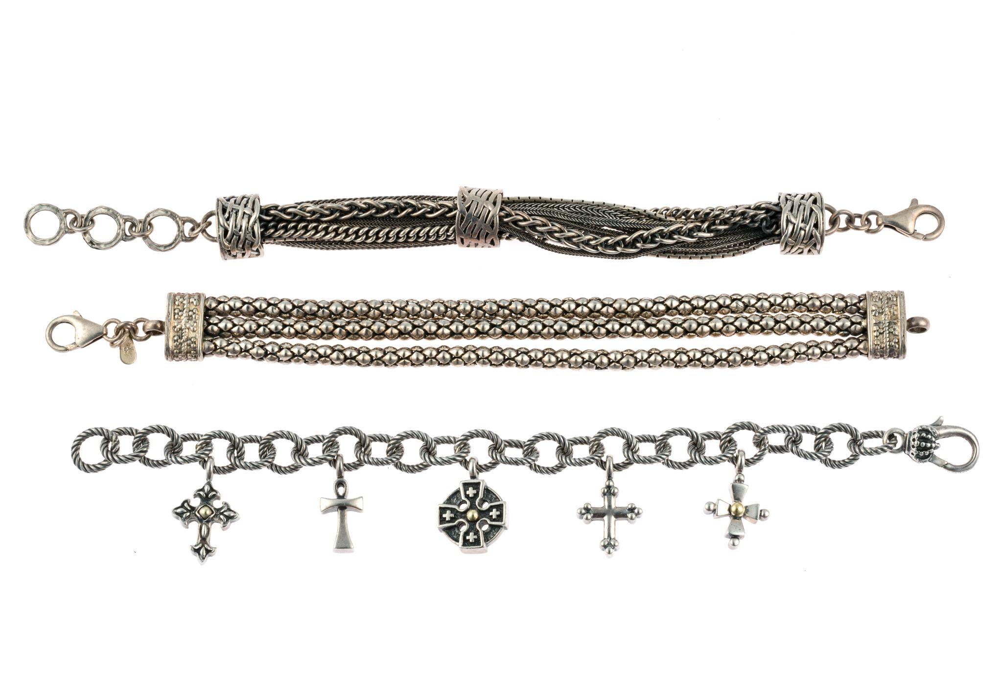 3 Sterling Silver Bracelets