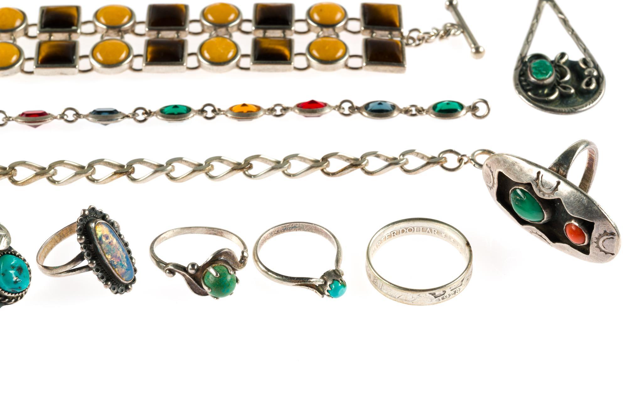 Sterling Silver Bracelets and Rings