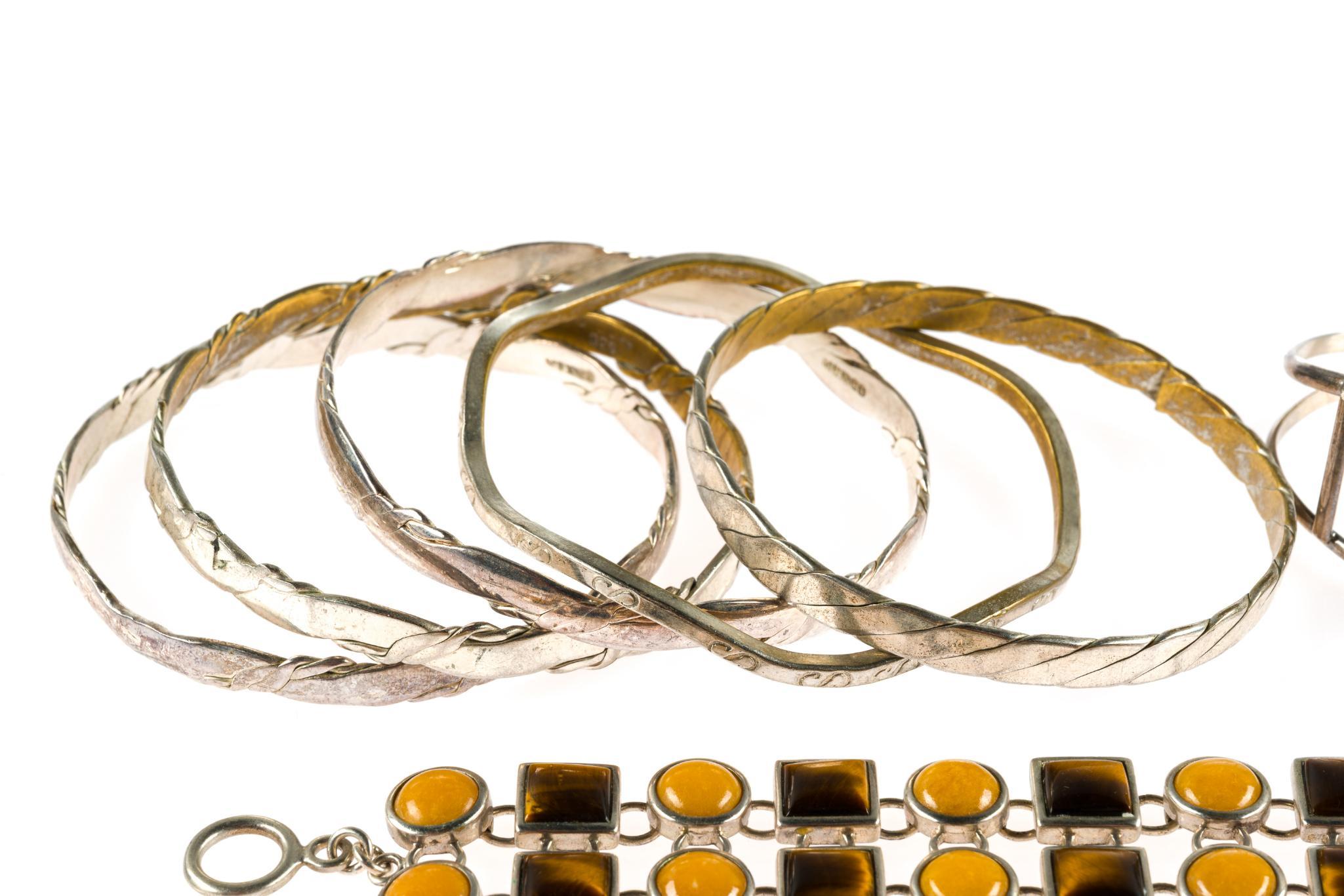 Sterling Silver Bracelets and Rings