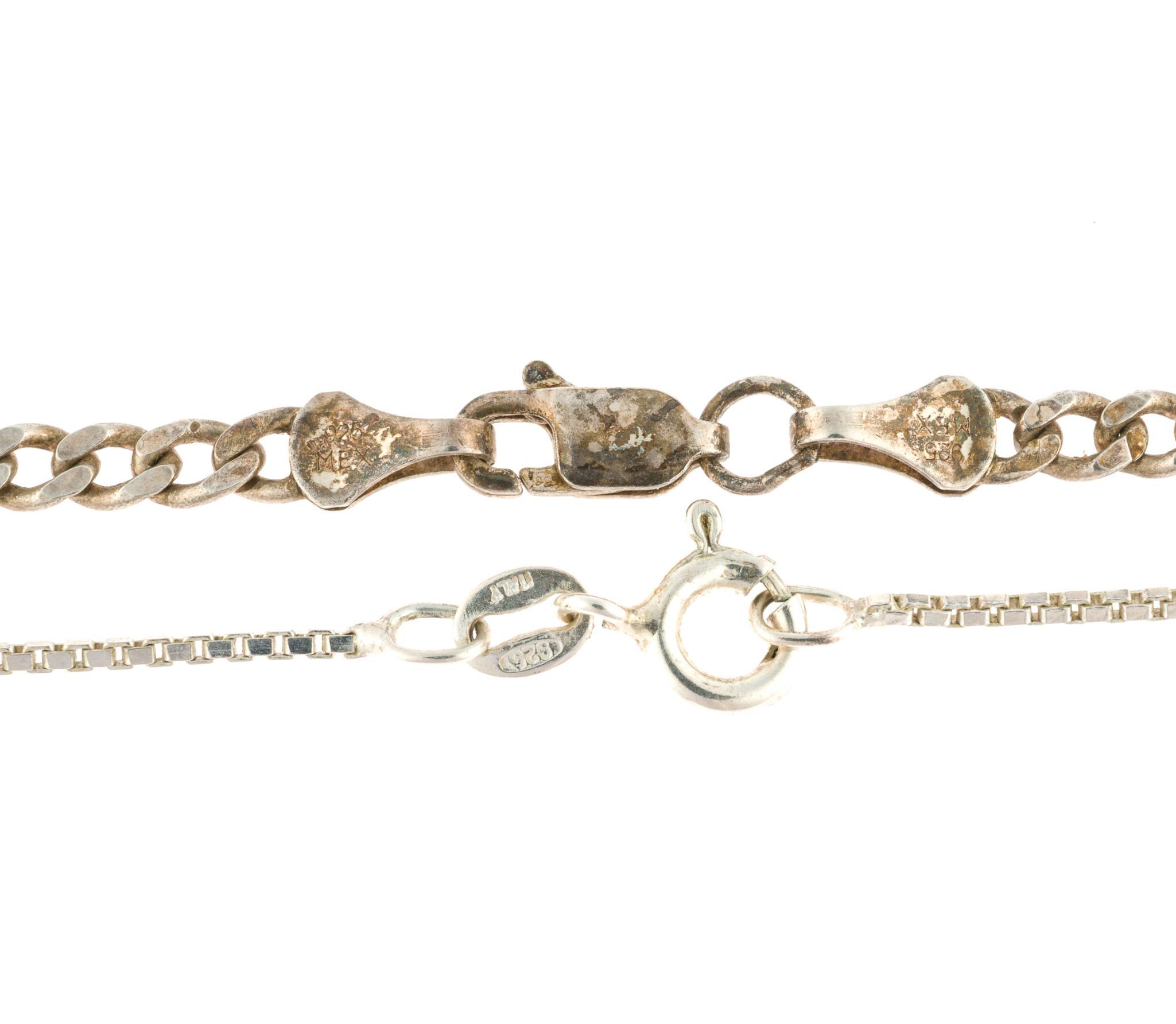 Sterling Silver Chains and Pendants