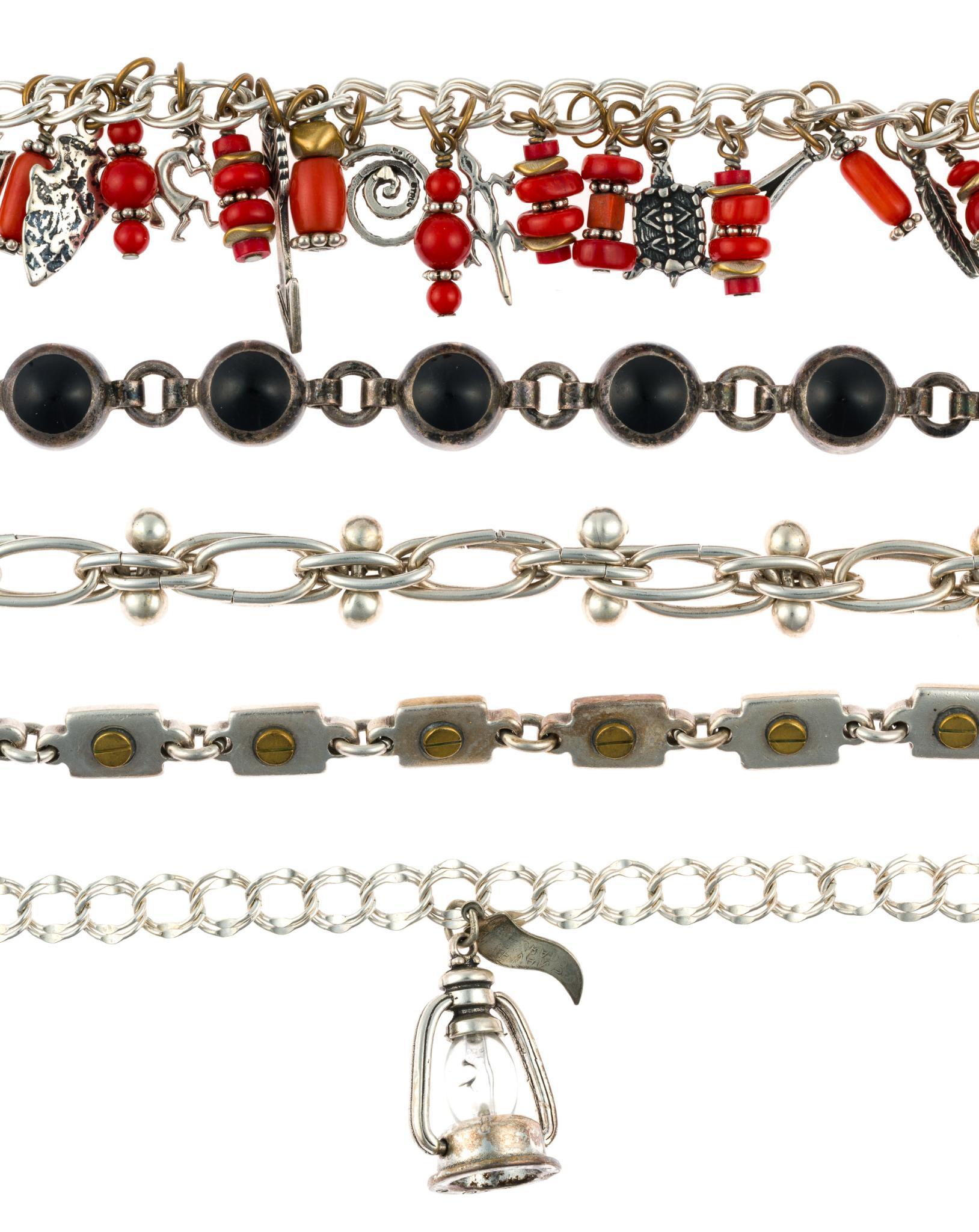 5 Sterling Silver Bracelets