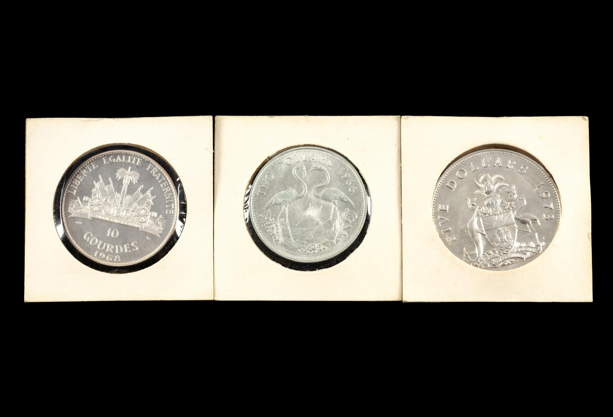 Silver Coins Bahamas Haiti