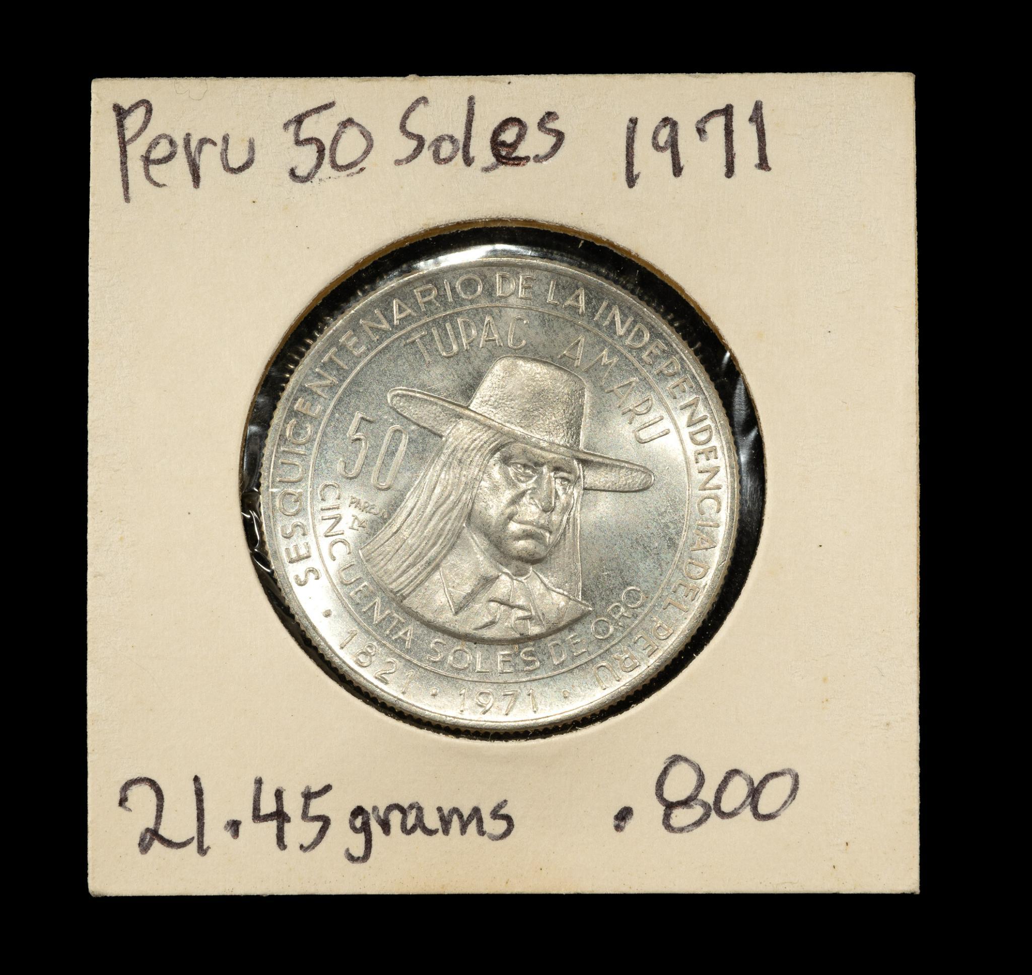 Four Silver Coins Peru