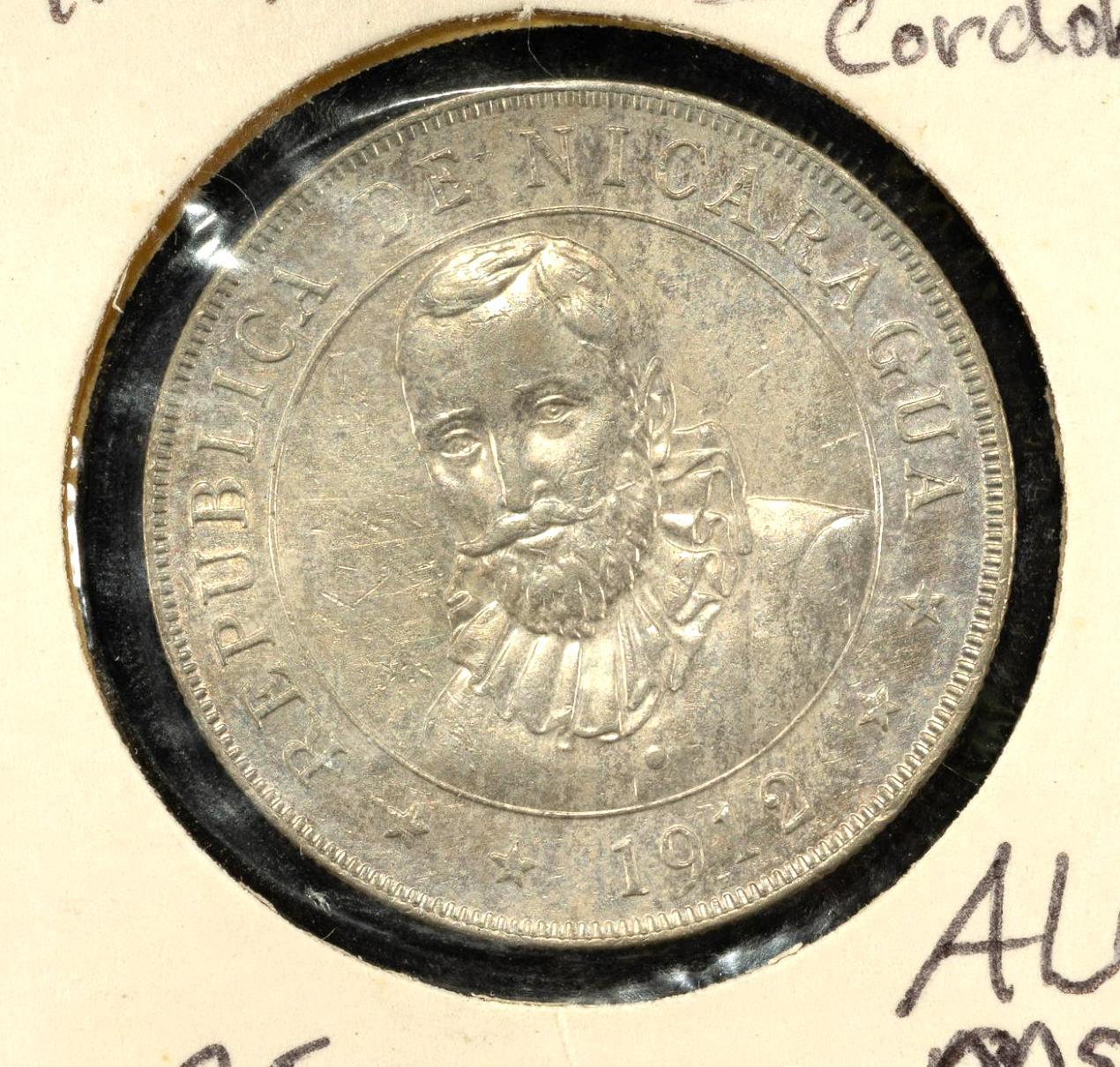 Silver Coins Panama Nicaragua And 1895 Puerto Rico Peso