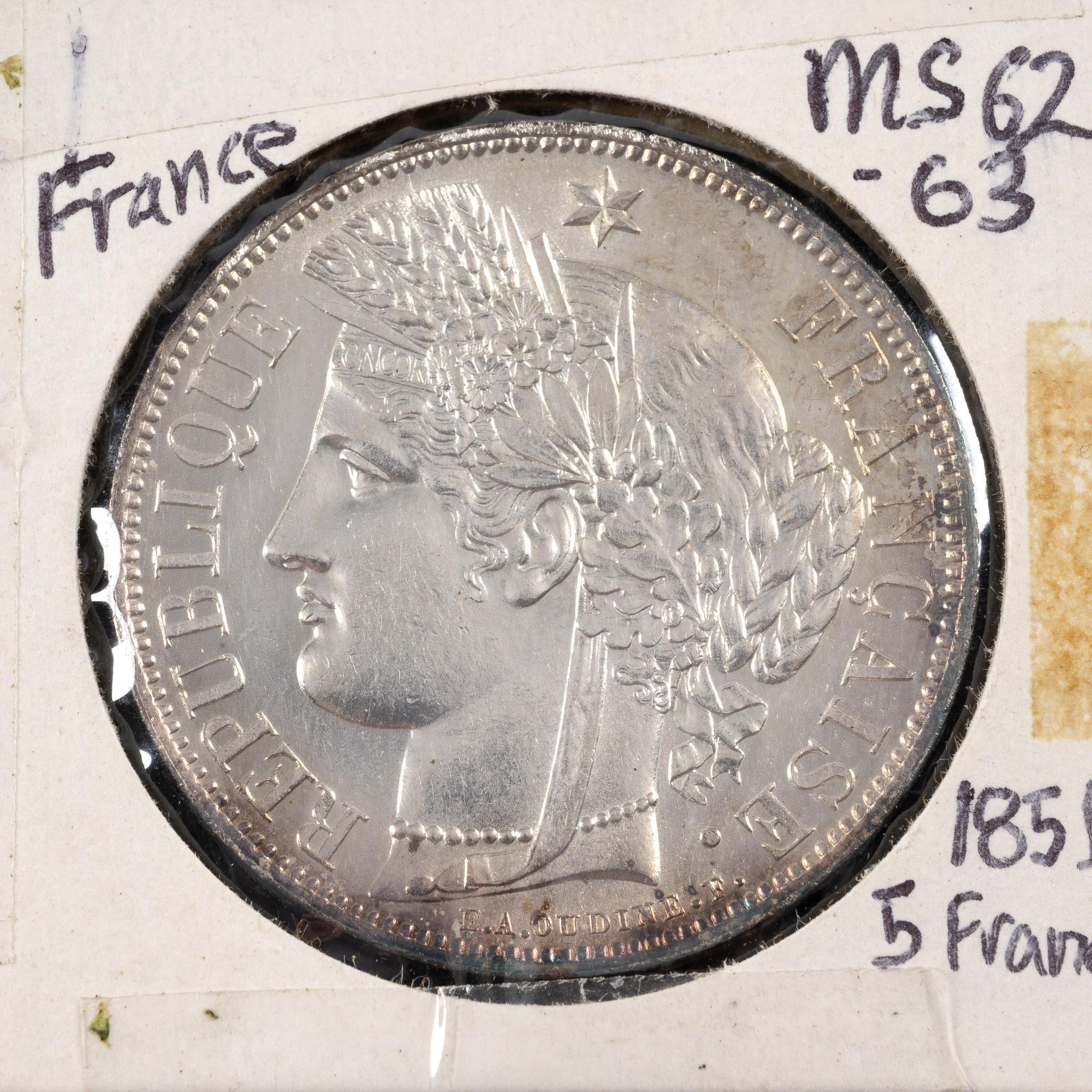 Silver Coins France And Bulgaria