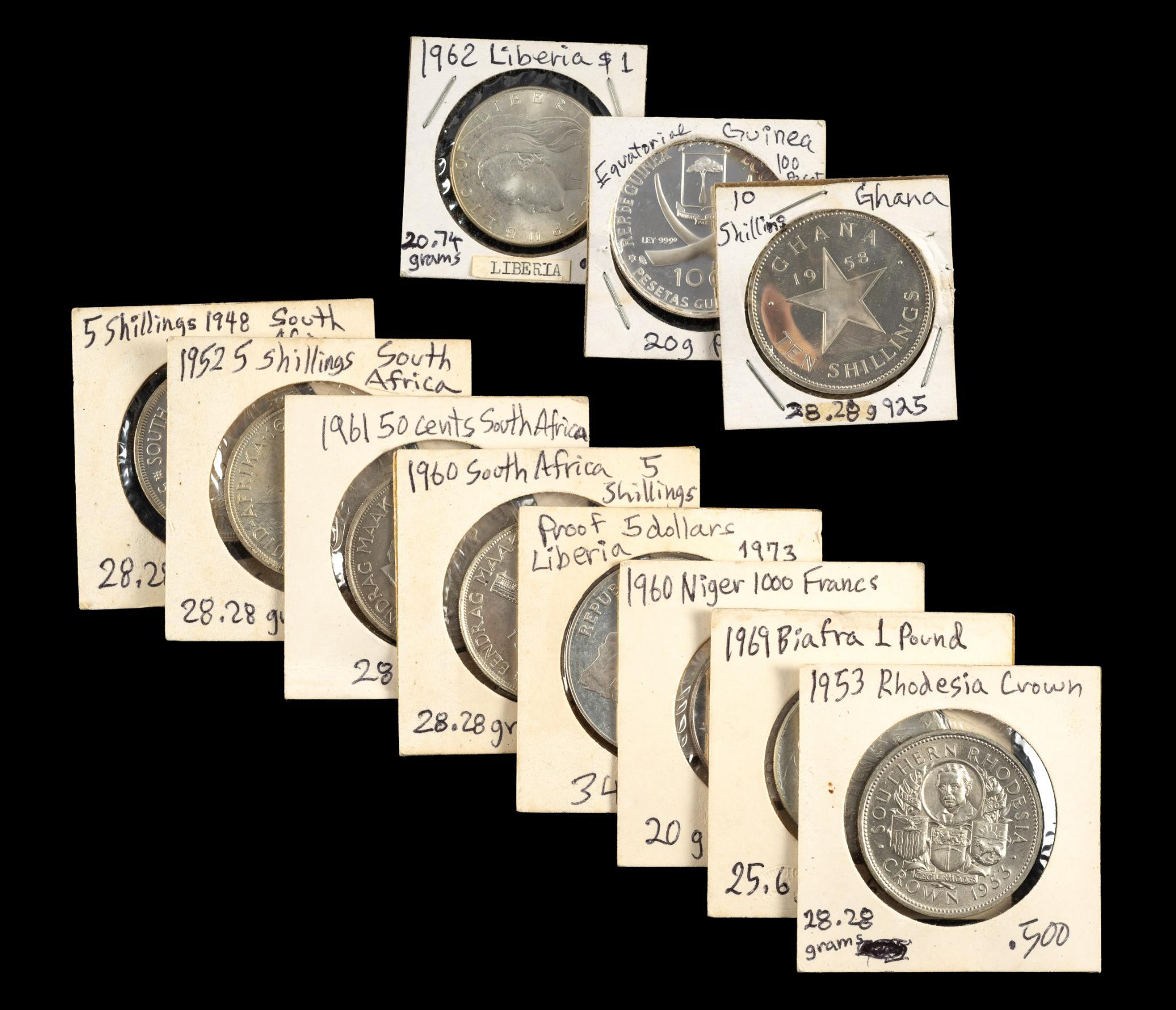 Uncirculated And Proof Silver Coins Of Africa