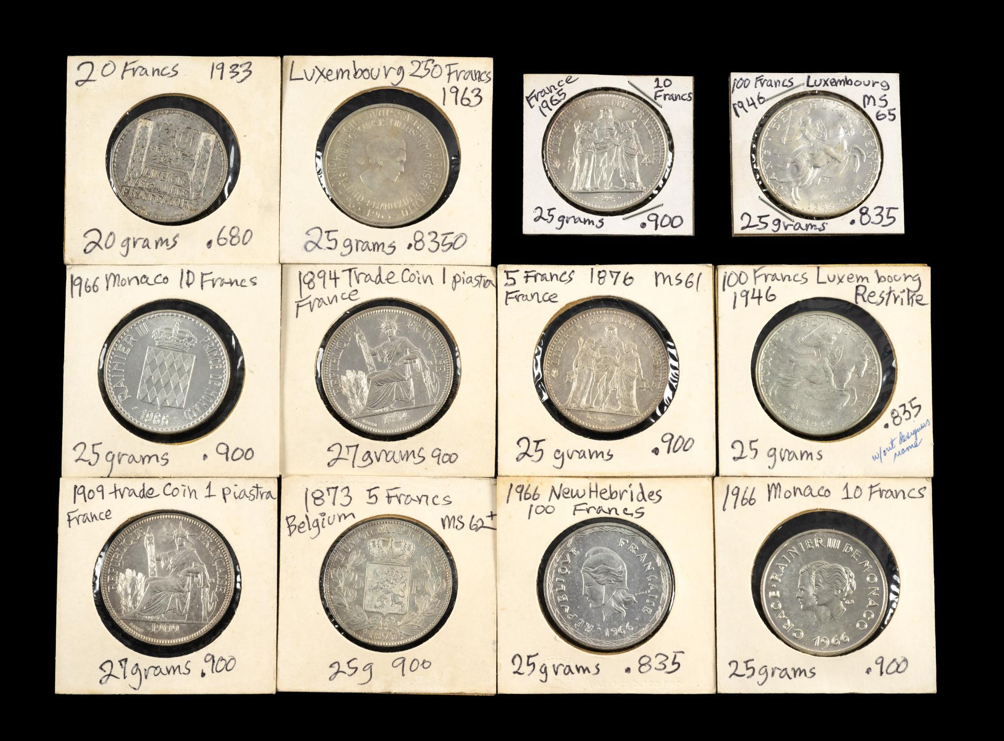 Uncirculated Silver European Coins