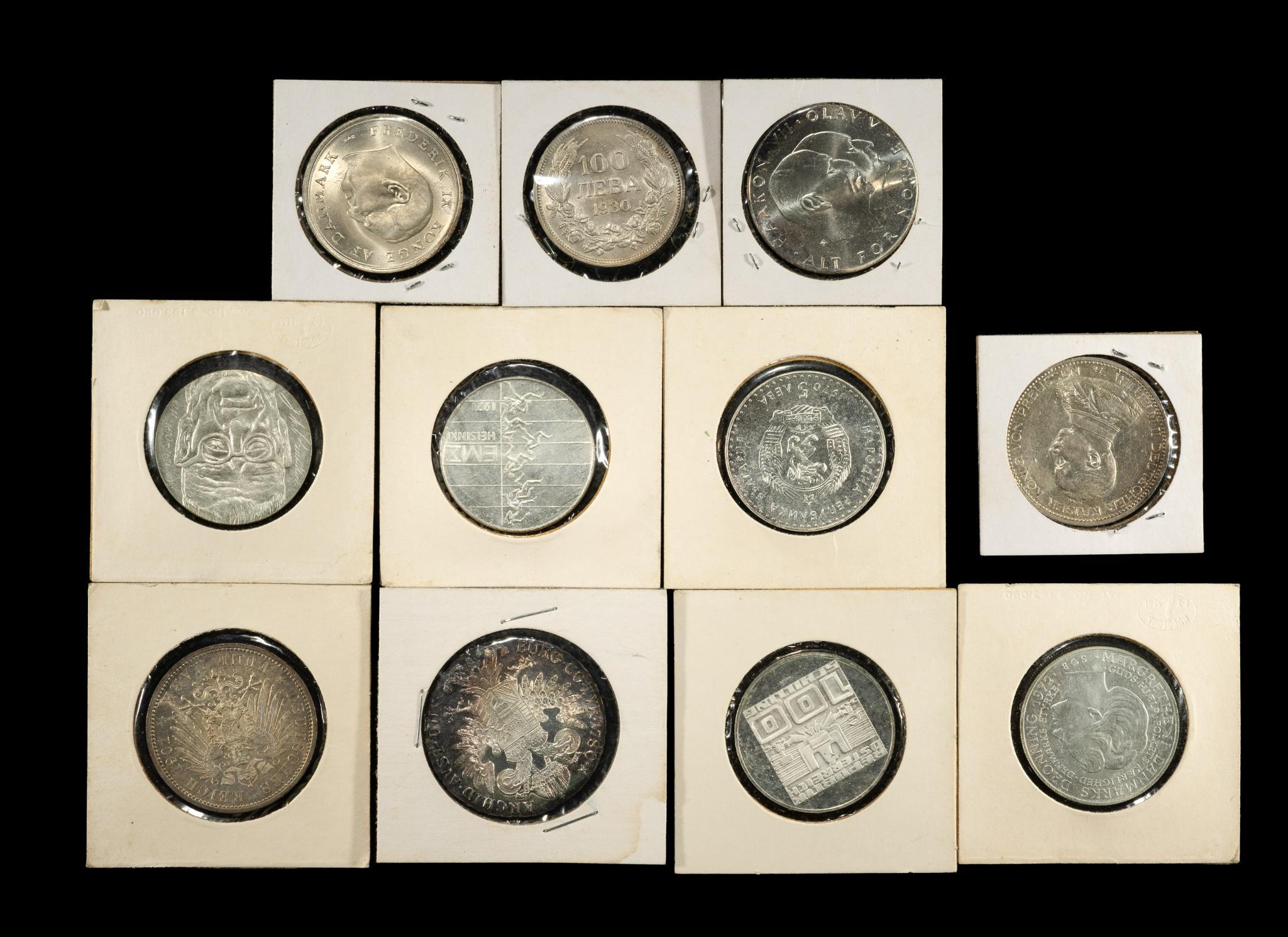 Uncirculated And Proof Silver European Coins