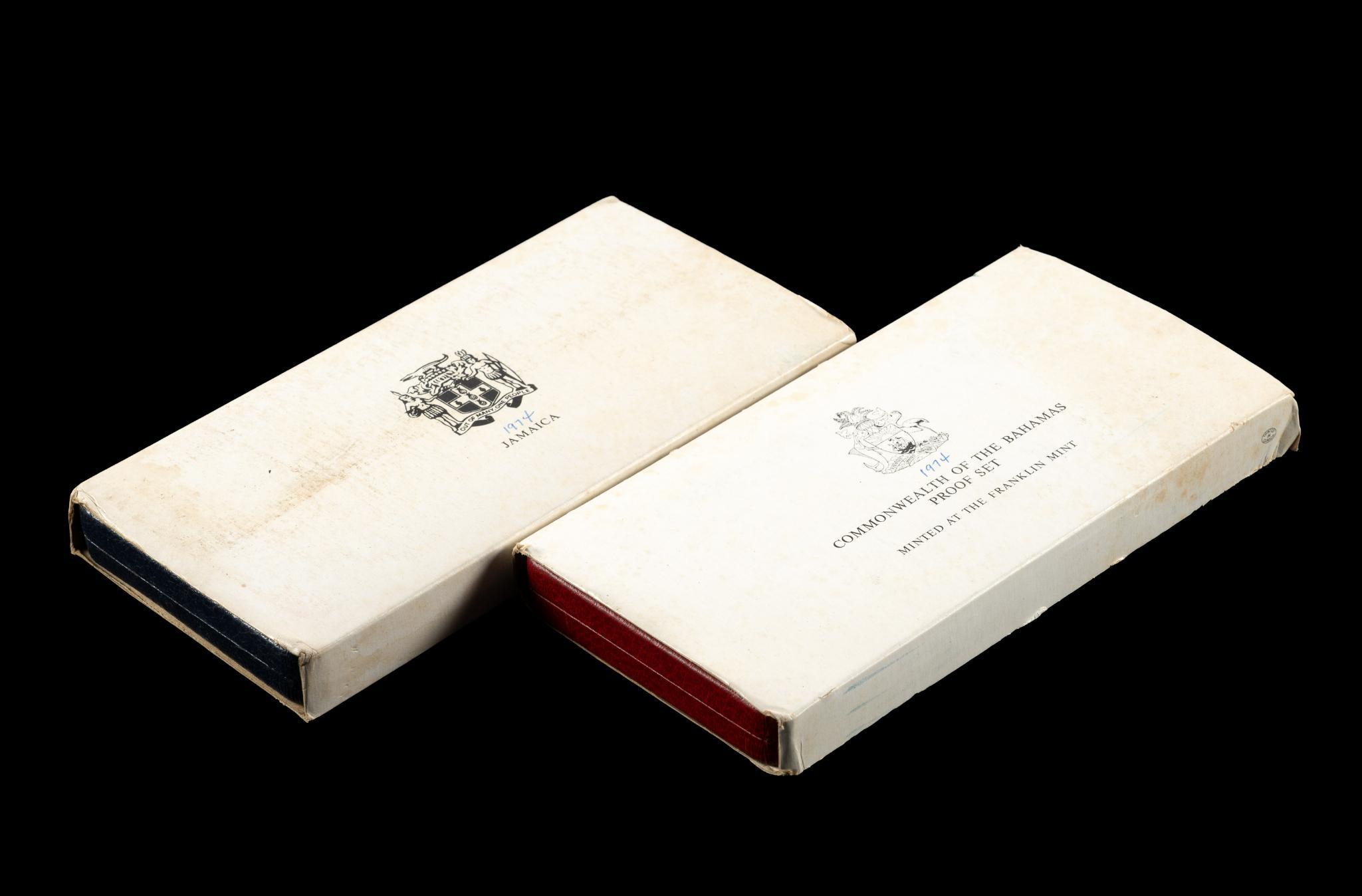 1974 Bahamas And 1974 Jamaica Silver Proof Sets