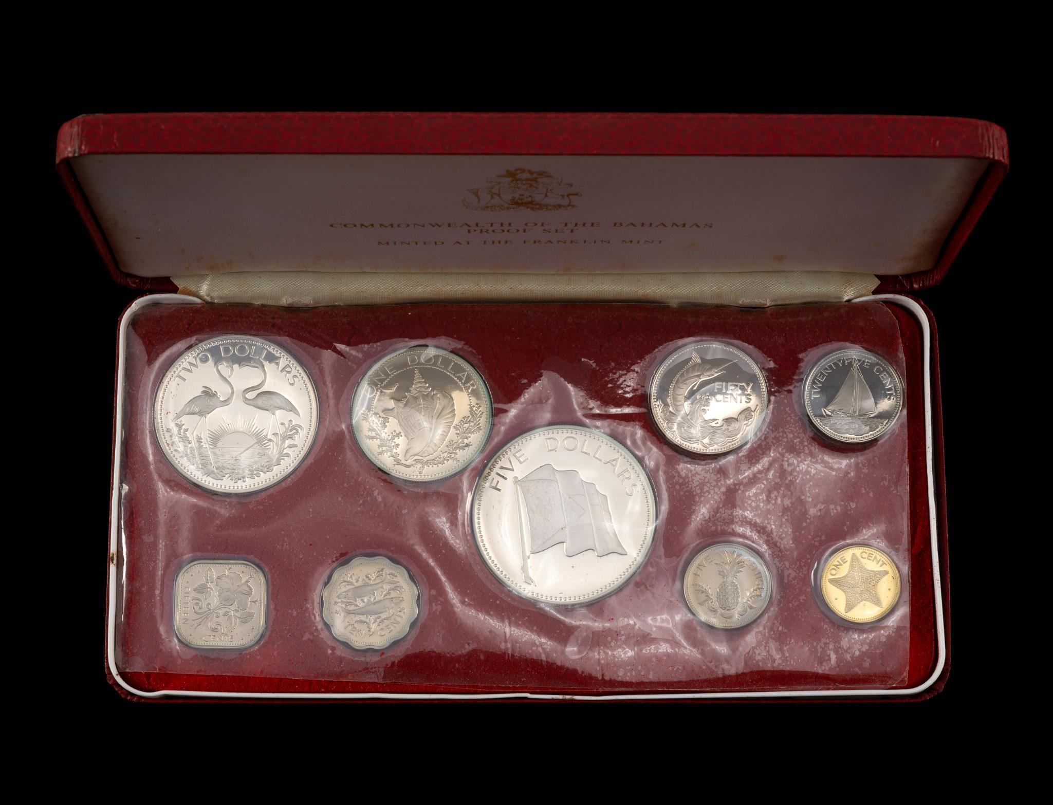1974 Bahamas And 1974 Jamaica Silver Proof Sets
