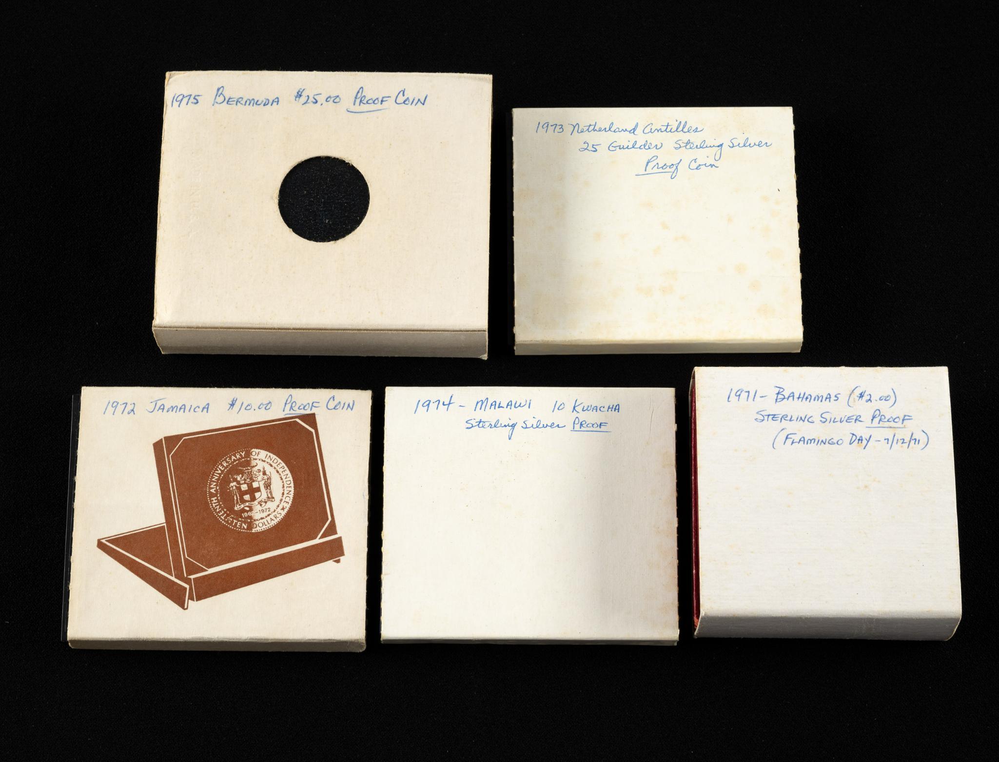 Bahamas Bermuda Antilles Malawi Jamaica Sterling Silver Coins