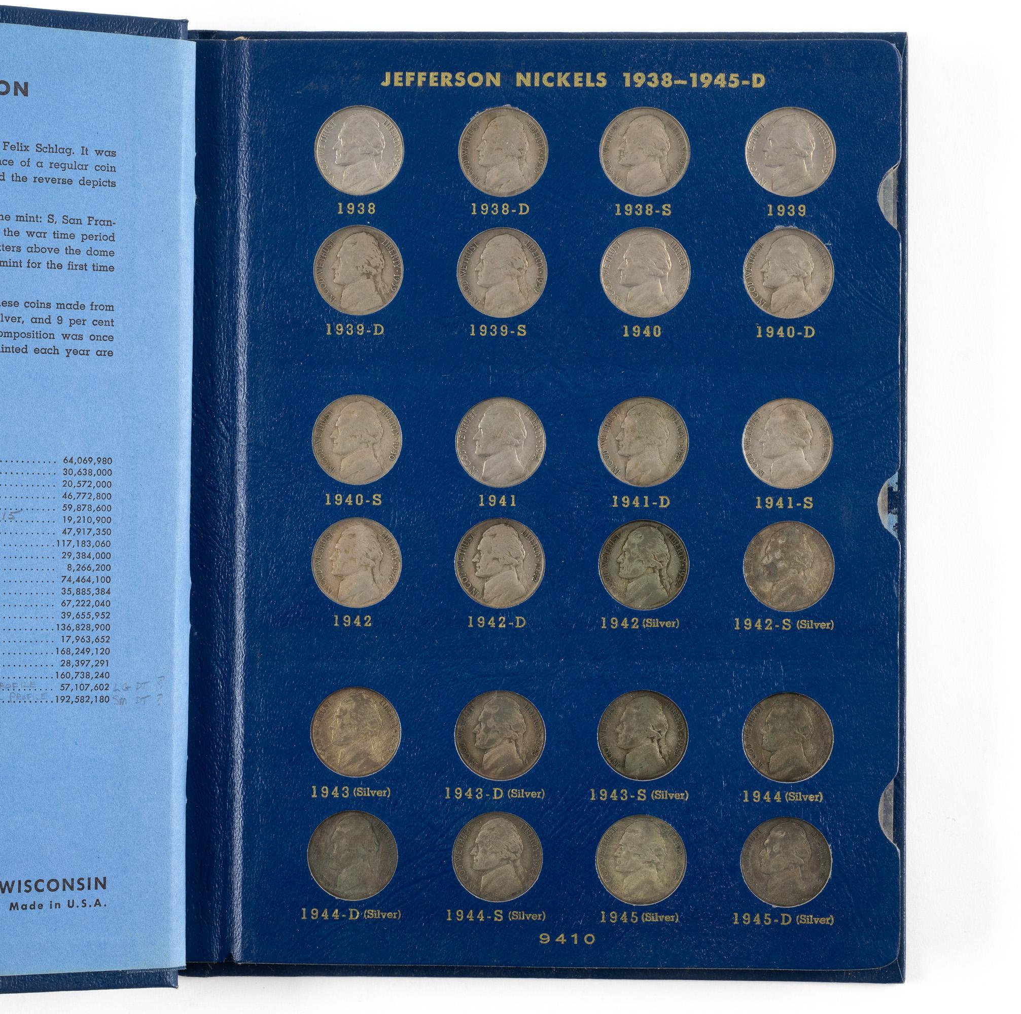Jefferson And Buffalo Nickels Books And Uncirculated Wartime
