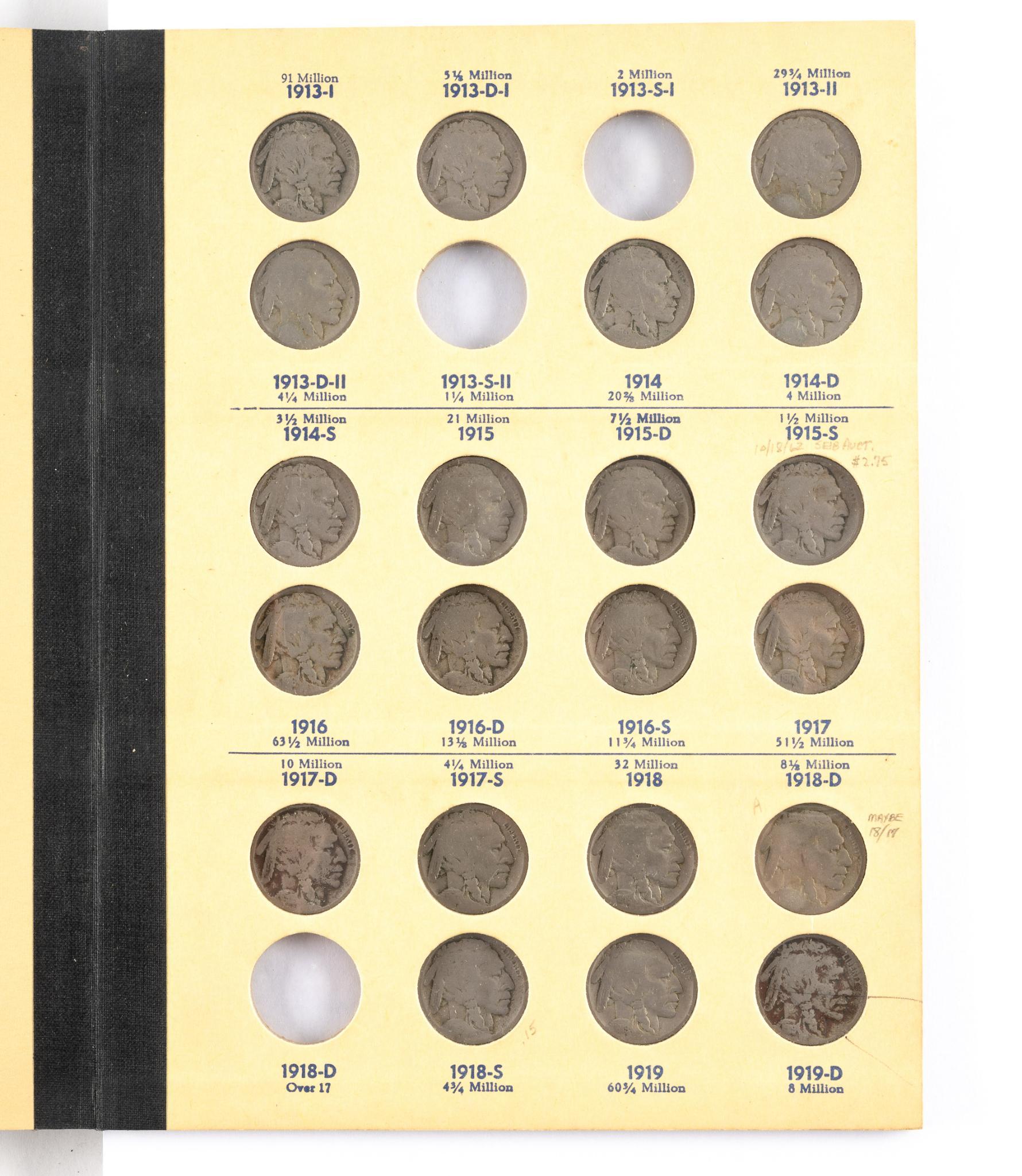Jefferson And Buffalo Nickels Books And Uncirculated Wartime