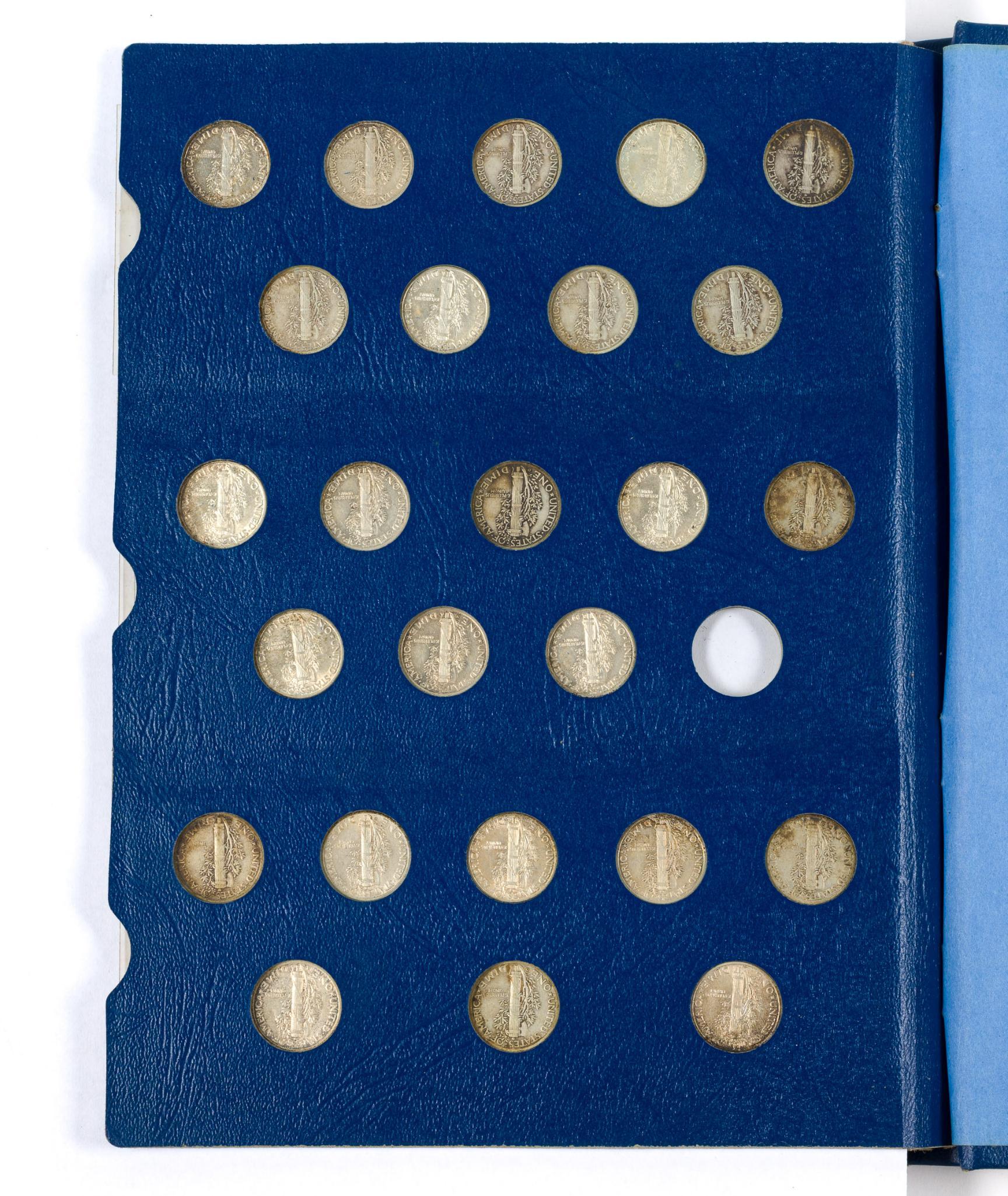 Mercury And Roosevelt Dime Books All Coins Silver