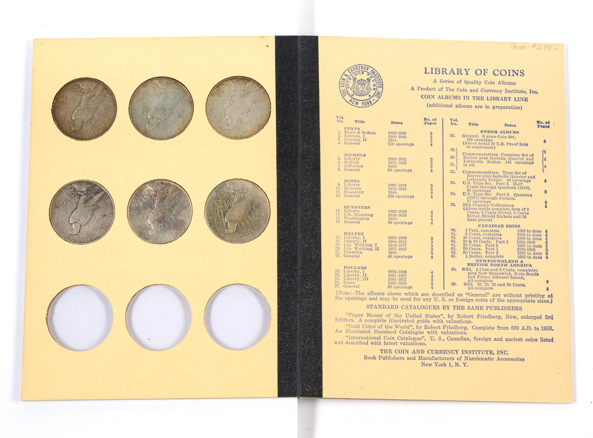Complete Set Of Peace dollars