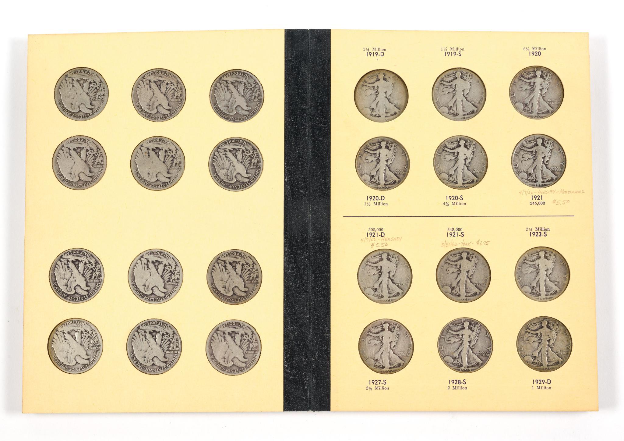 Complete Walking Liberty Silver Half Dollar Book Part 1