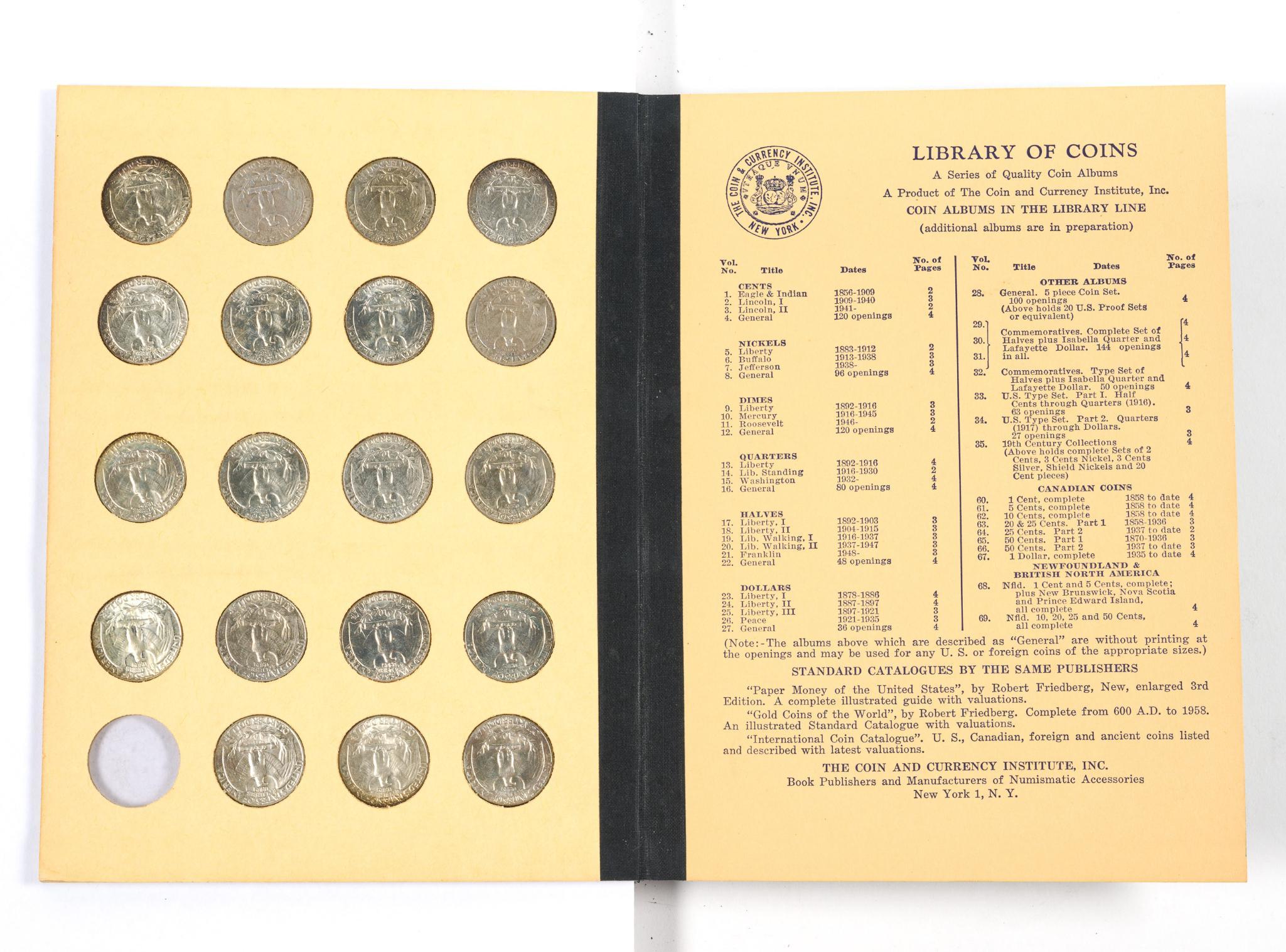 Complete Washington Silver Quarters Book