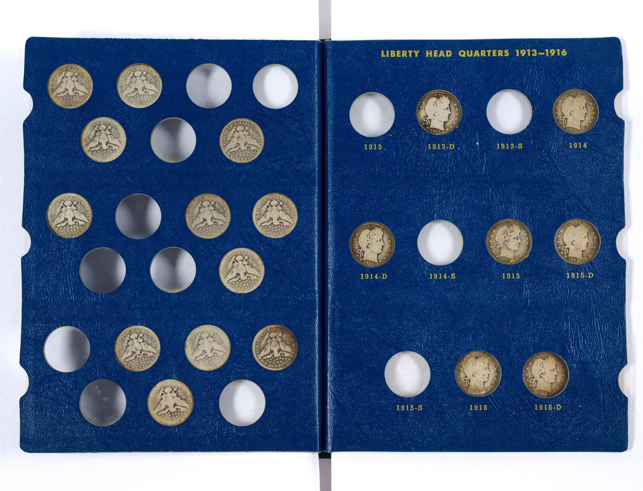 Partial Barber Silver Quarters Book