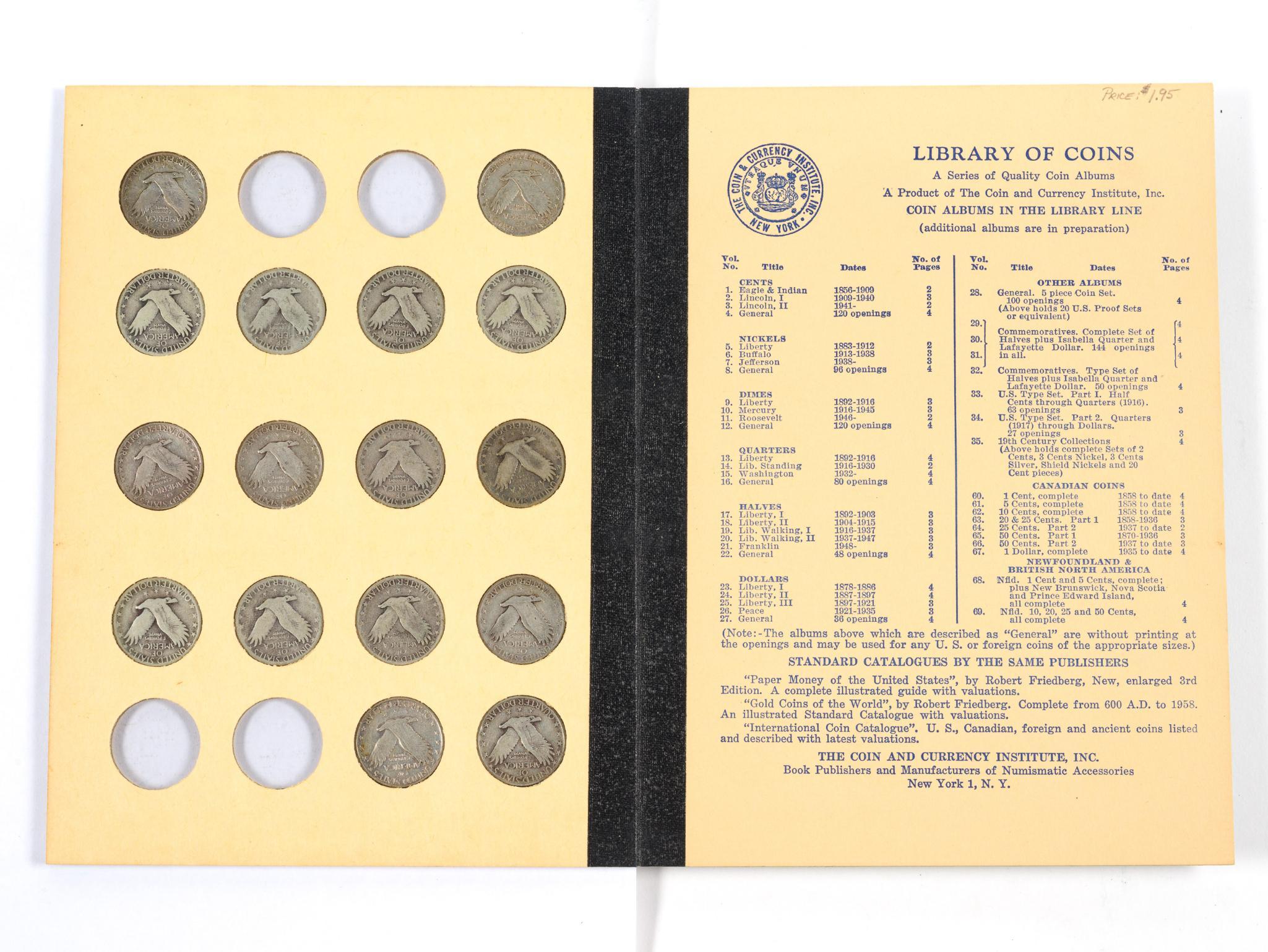 Partial Barber Silver Quarters Book