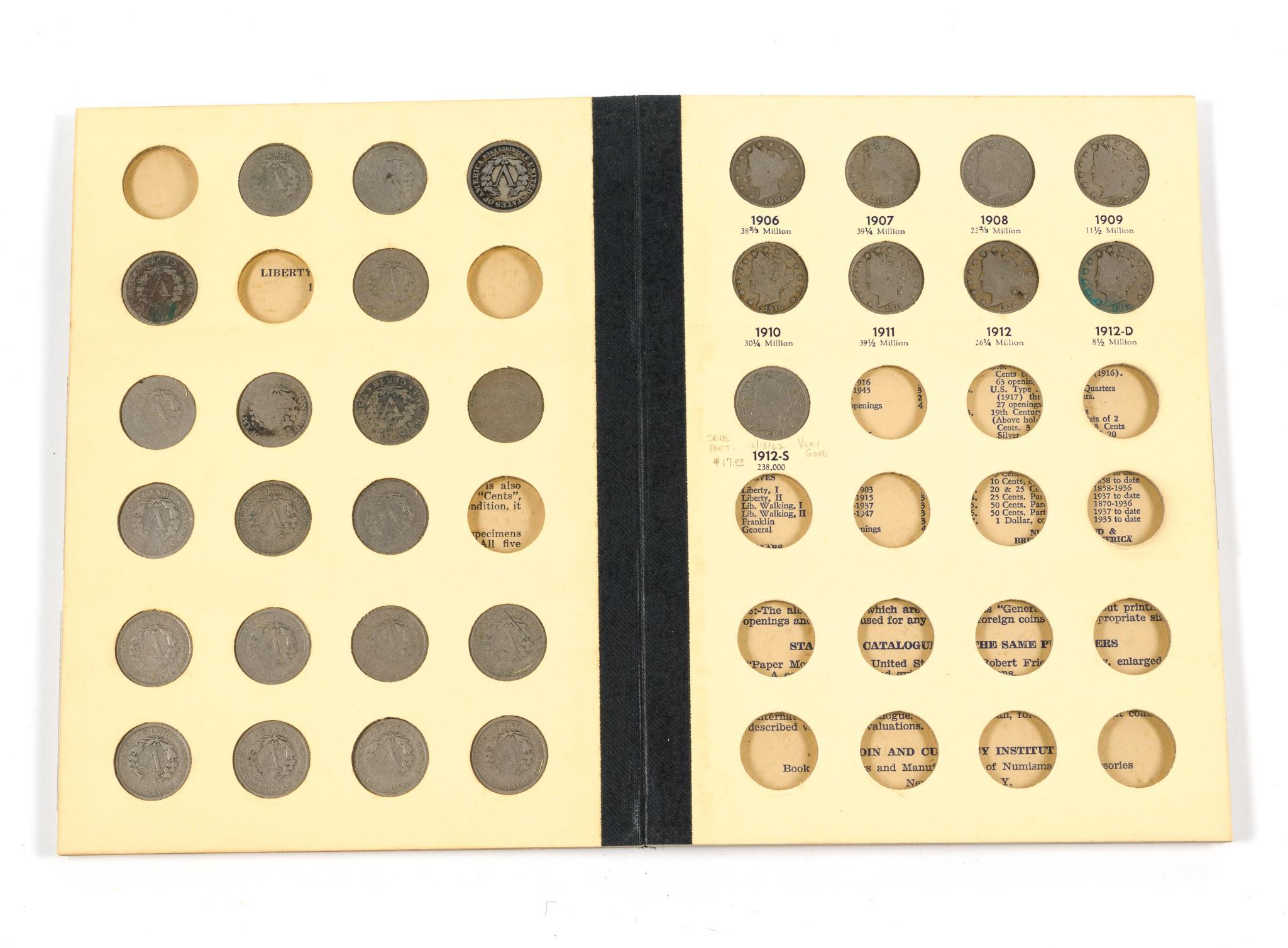 Liberty V Nickel Coin Book