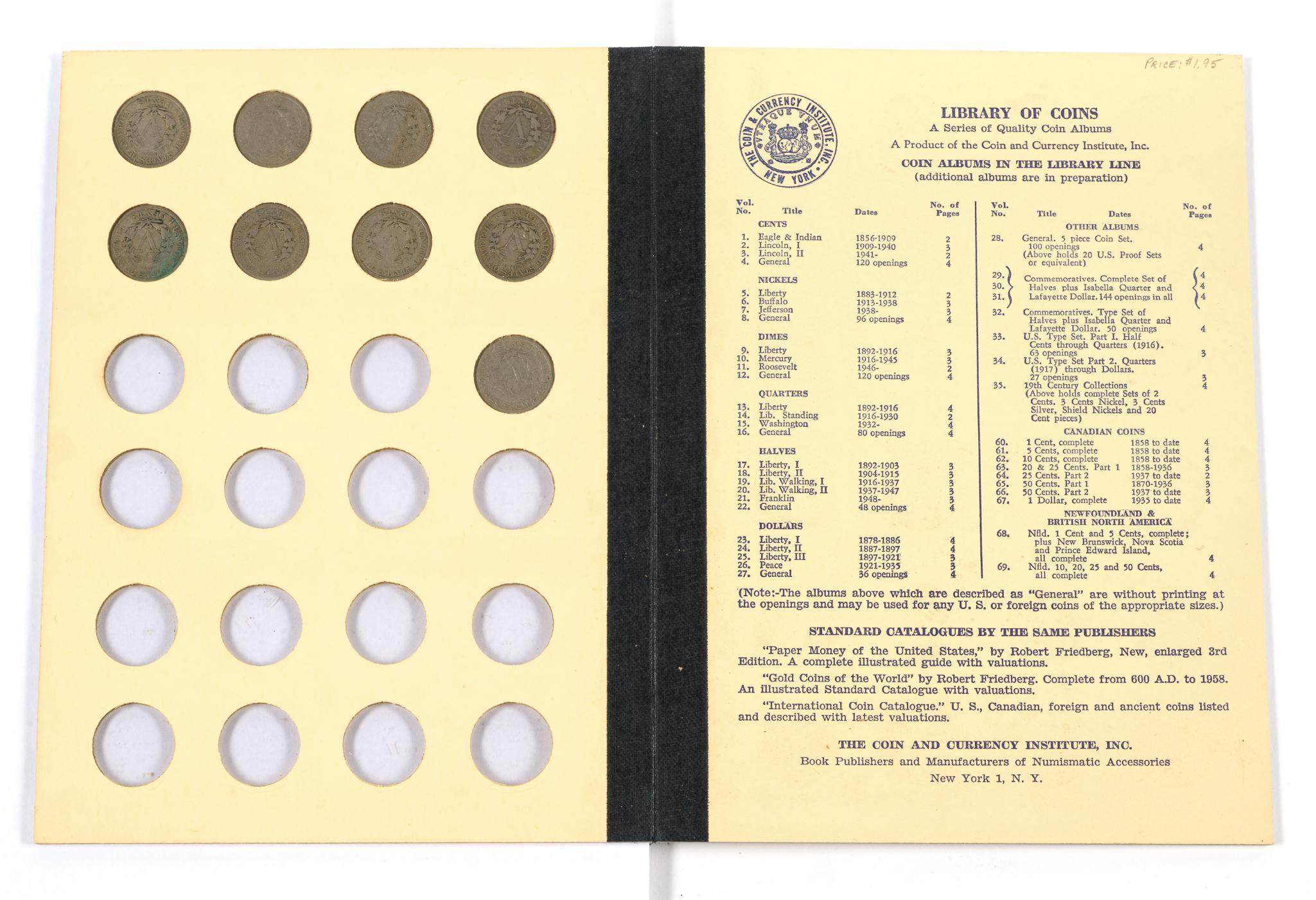 Liberty V Nickel Coin Book