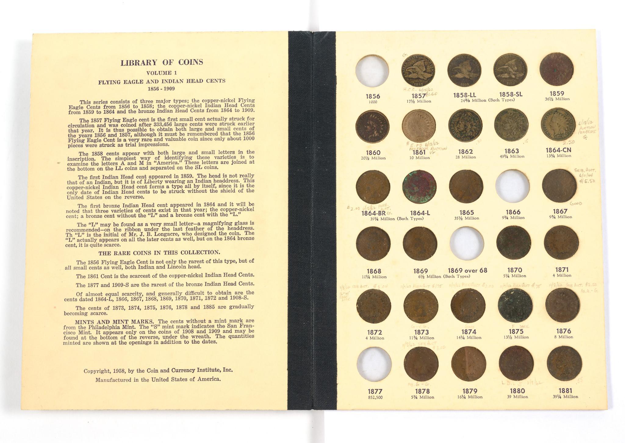 Flying Eagle And Indian Cent Book