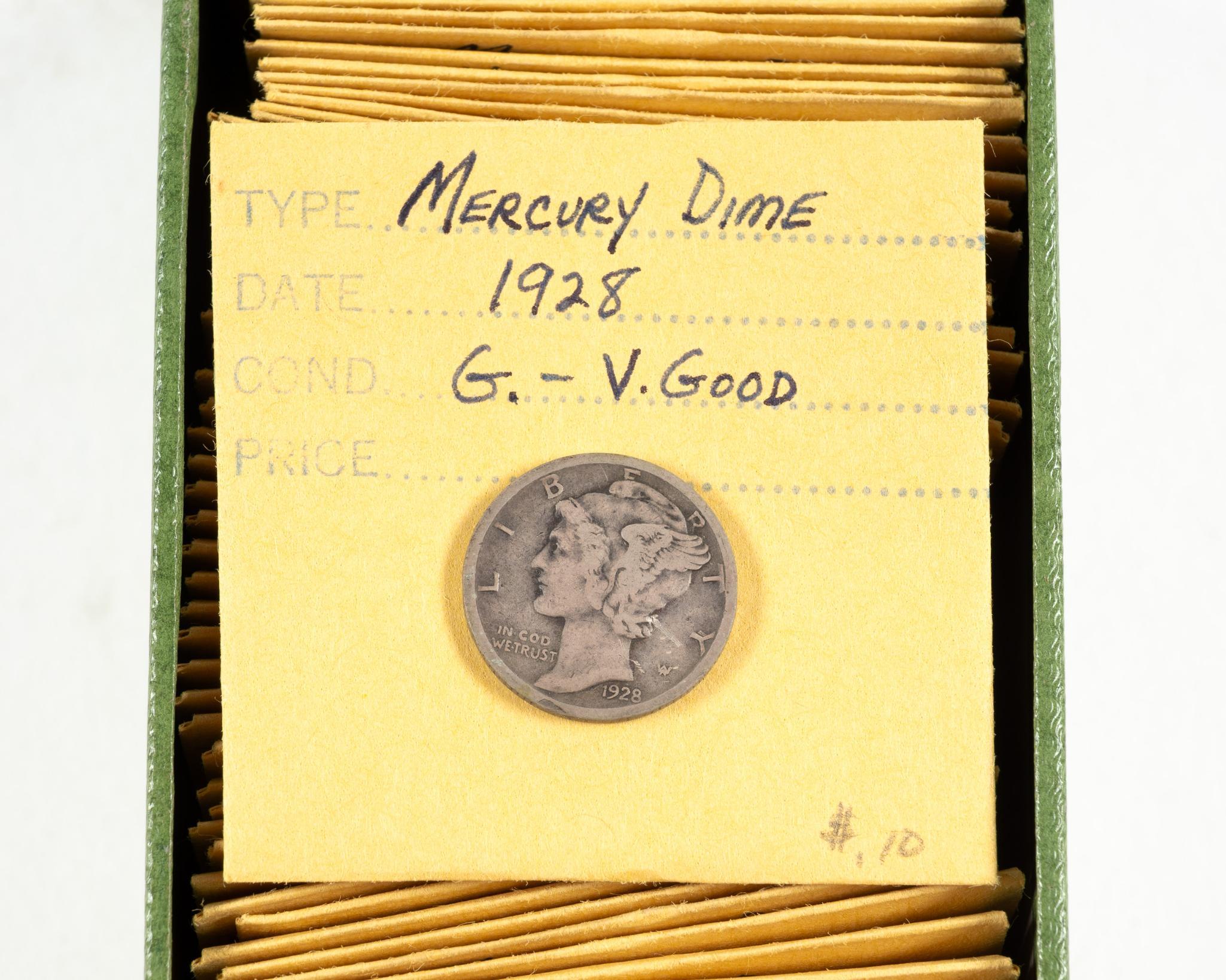 One Hundred Eighty Three Mercury Dimes