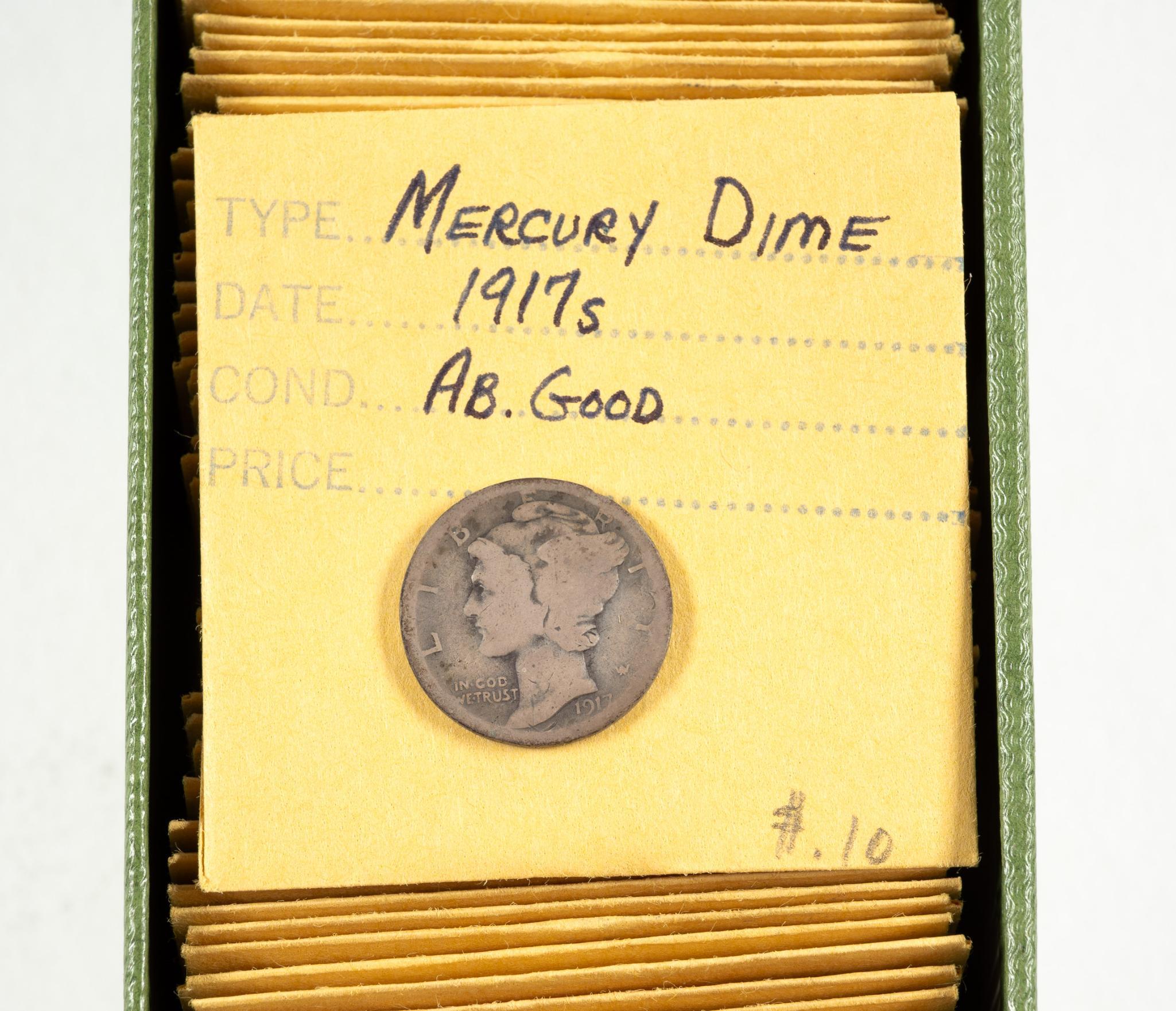 One Hundred Eighty Three Mercury Dimes