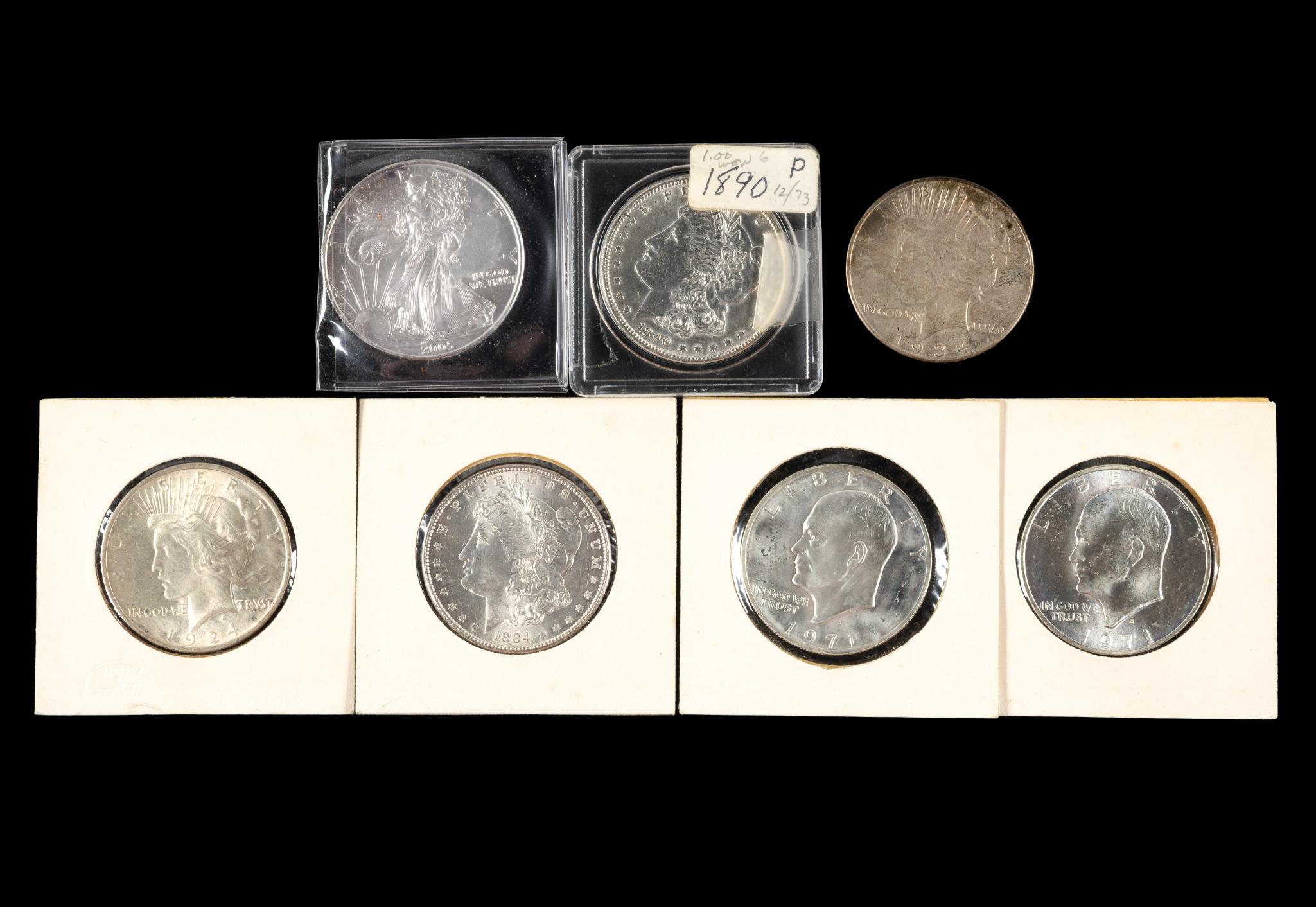 Seven Silver Dollars