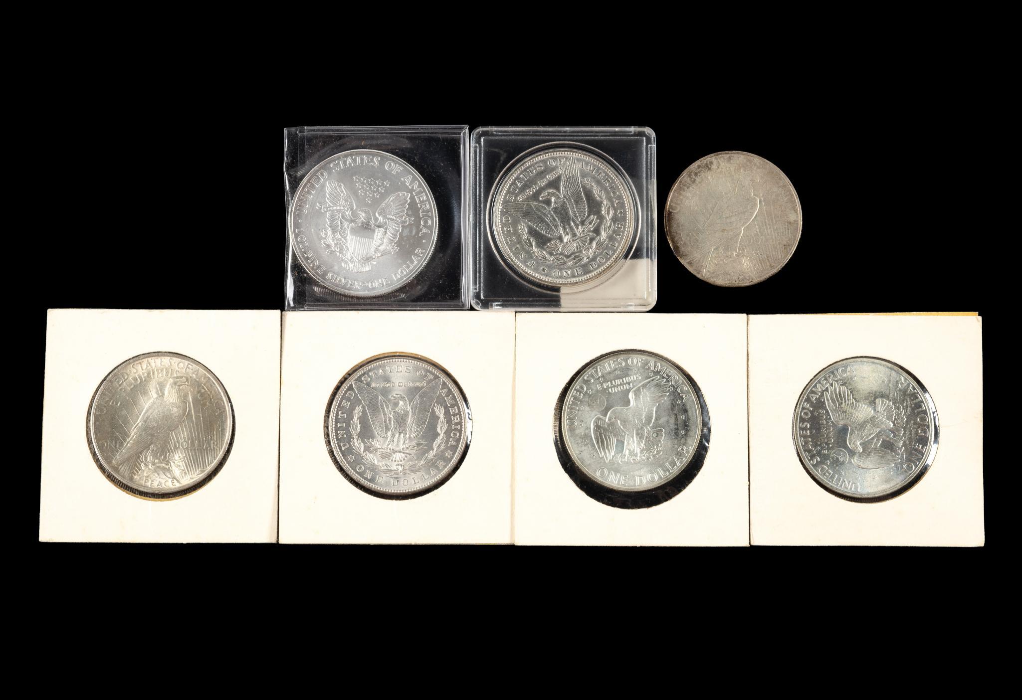 Seven Silver Dollars