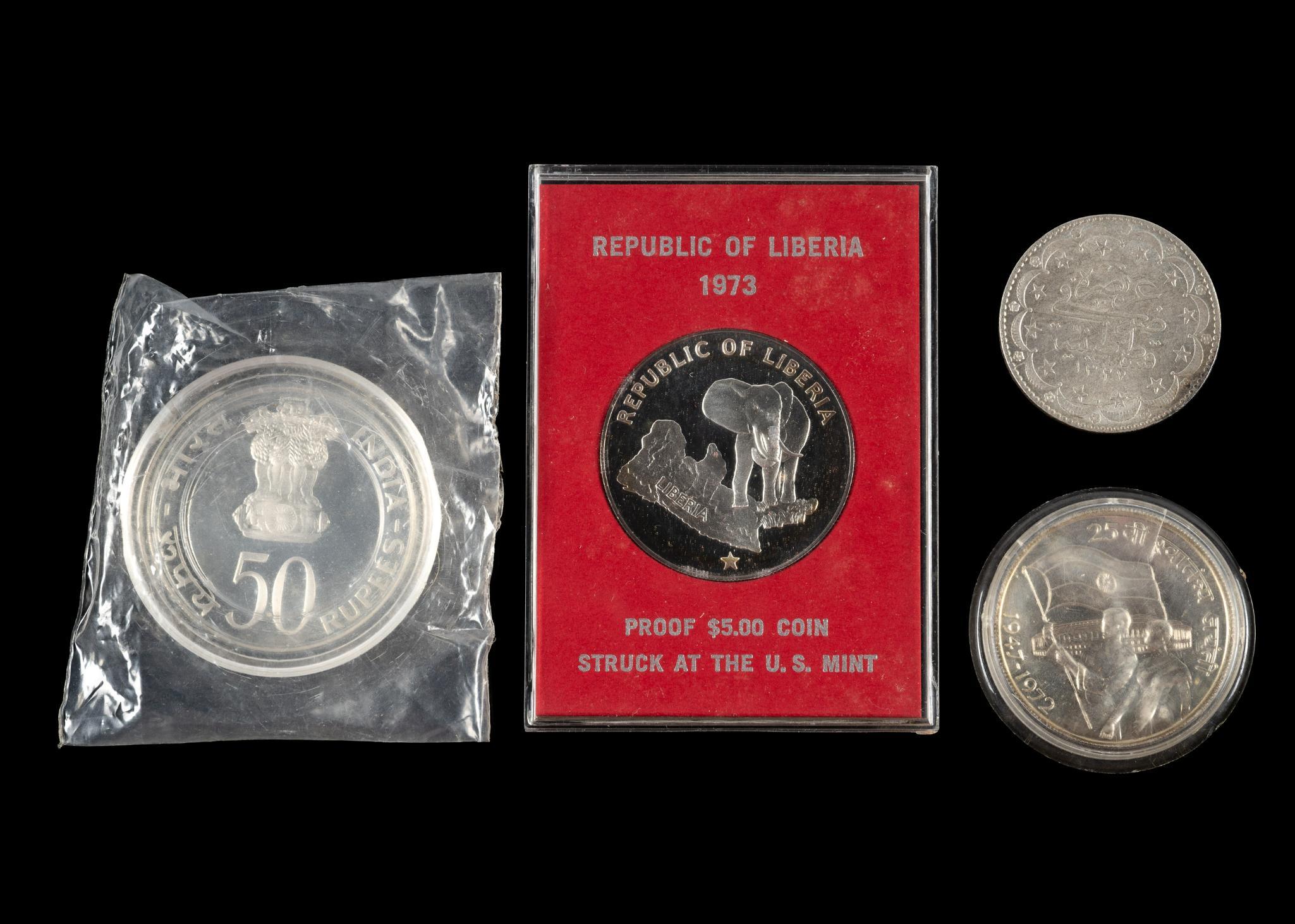 Four Silver World Coins