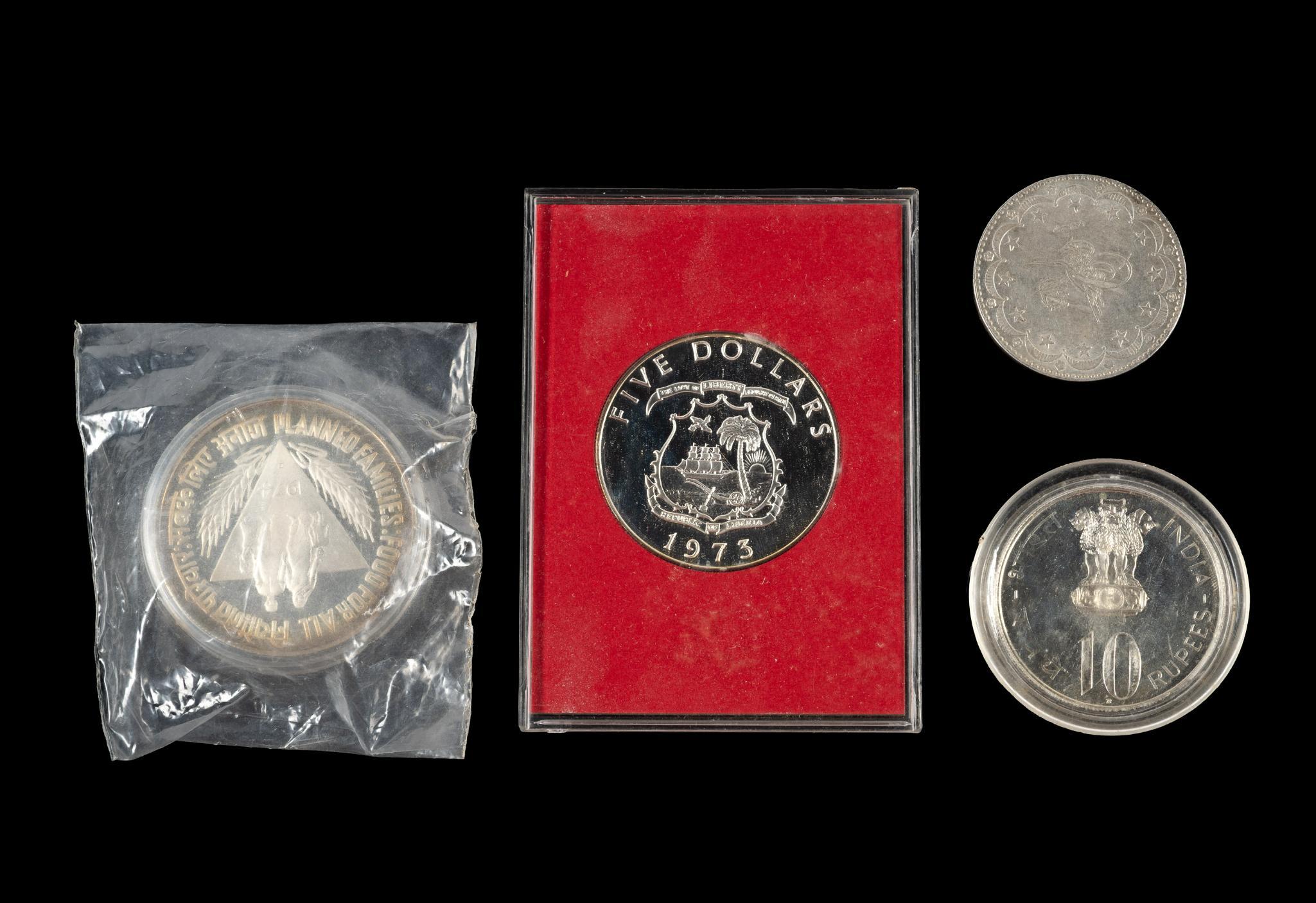 Four Silver World Coins