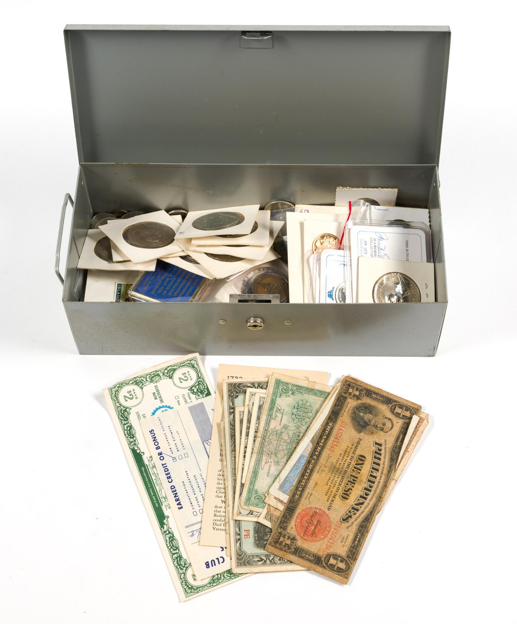 World Coins And Tokens Including Sterling Silver