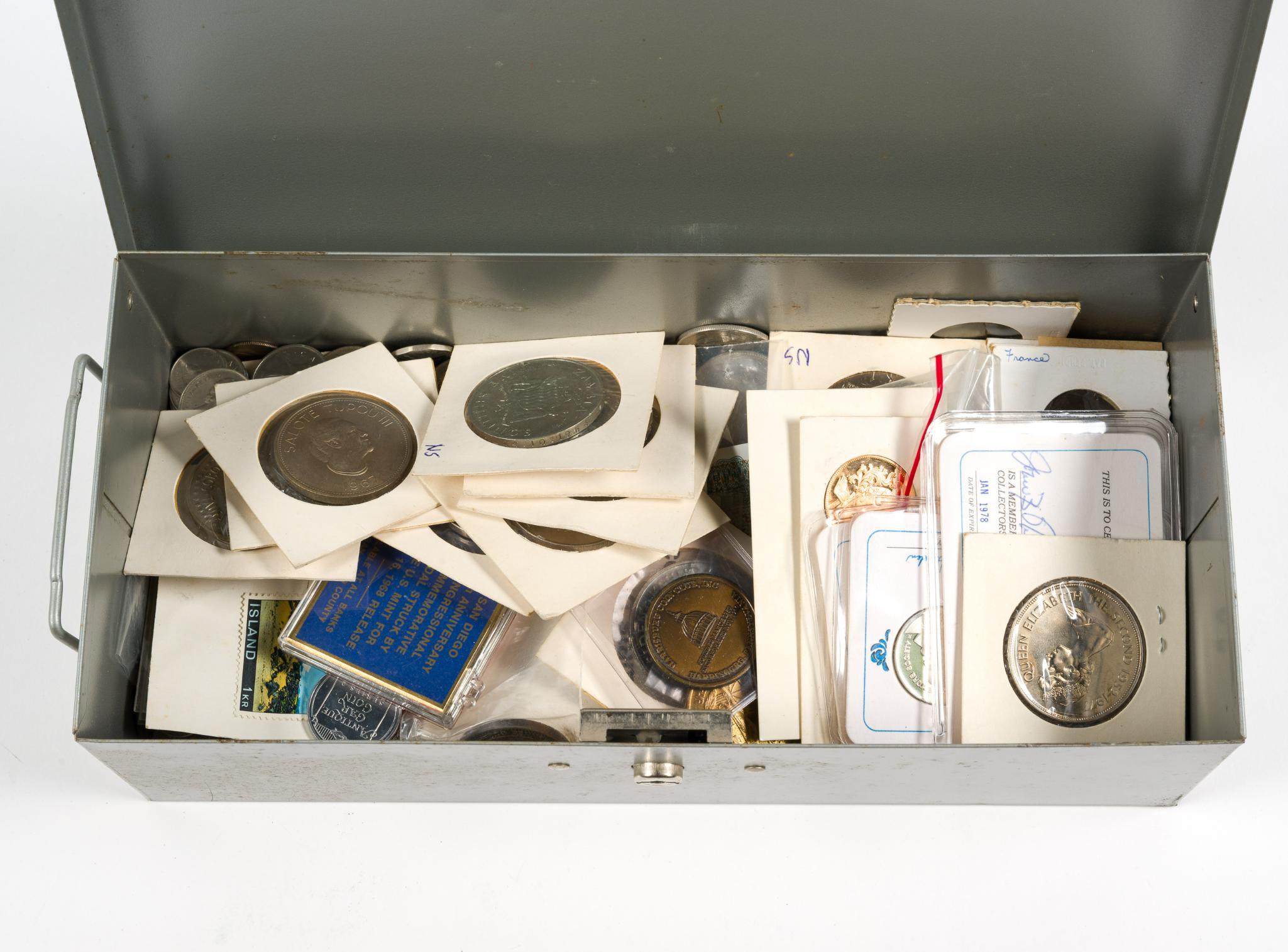 World Coins And Tokens Including Sterling Silver