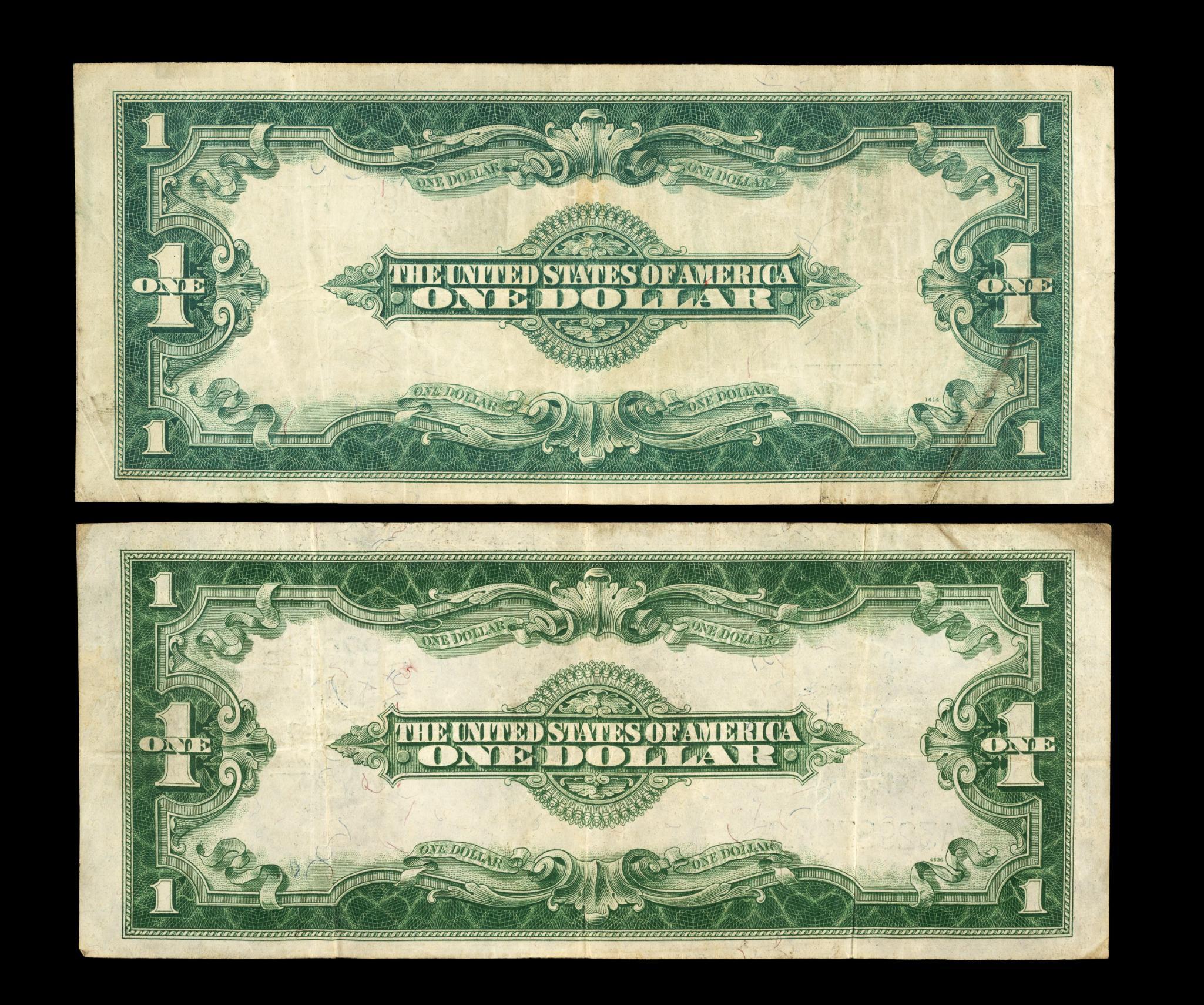 Large Bills Including Silver Certificate And National Currency