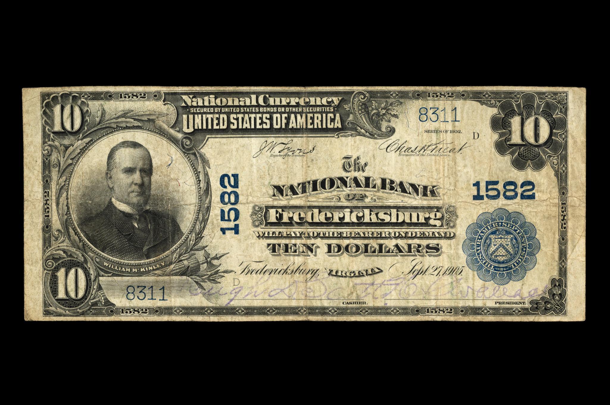 Large Bills Including Silver Certificate And National Currency